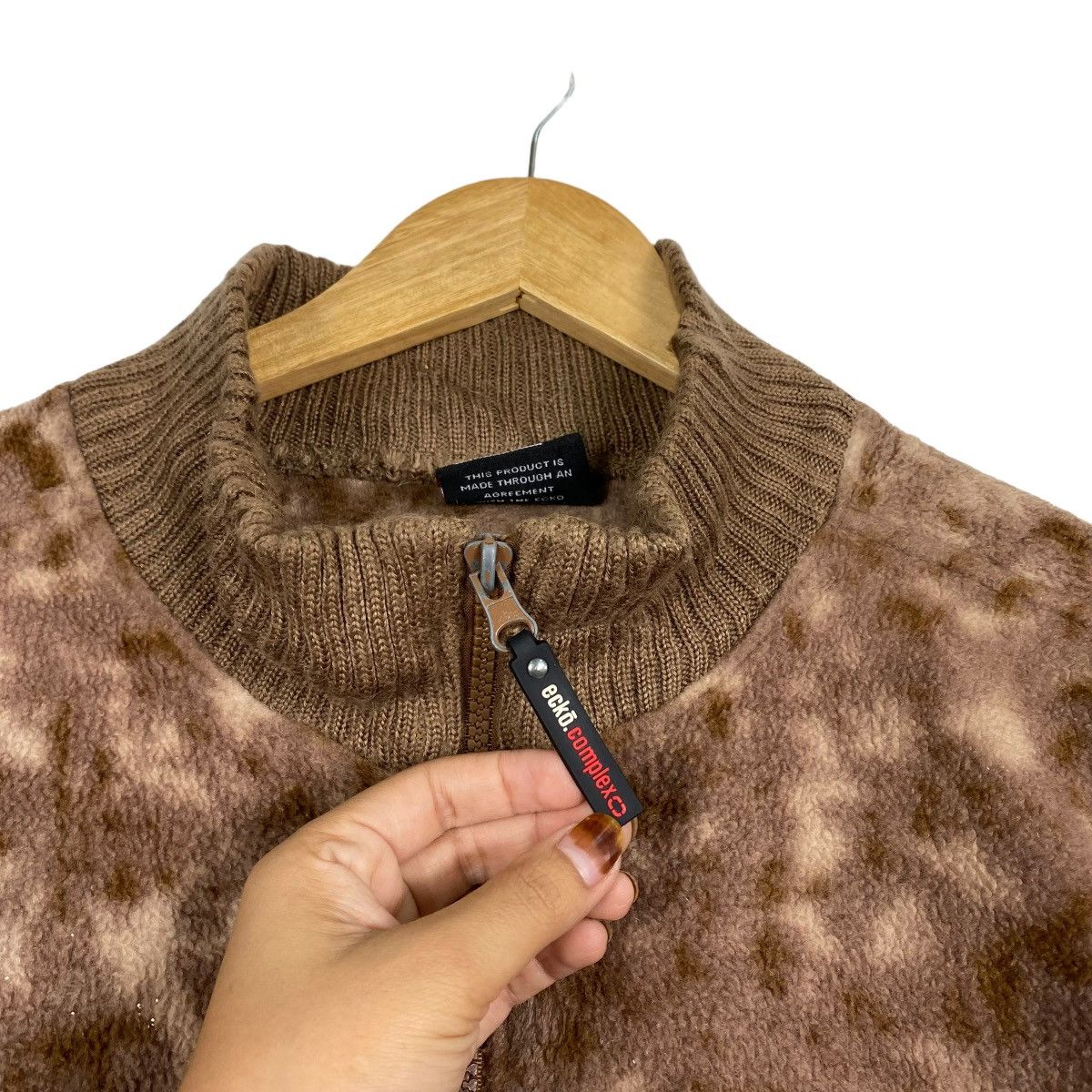 Ecko Unltd. Ecko Unltd Leopard Inspired Kapital Style Fullzip Fleece Size US M / EU 48-50 / 2 - 7 Thumbnail