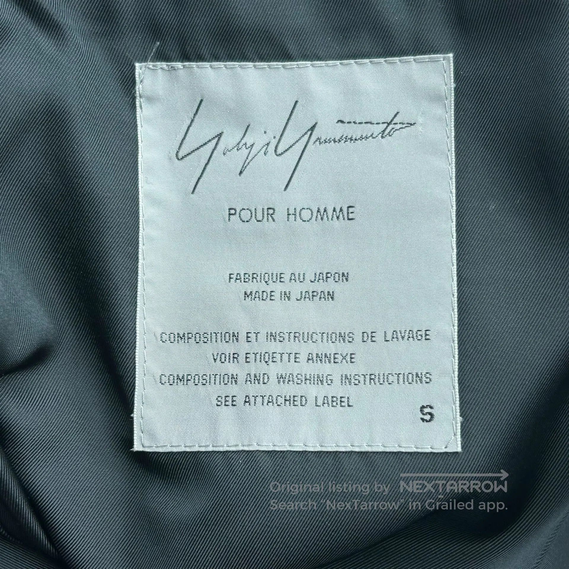 Yohji Yamamoto Yohji Yamamoto Black Wool Coat. Size US S / EU 44-46 / 1 - 7 Thumbnail