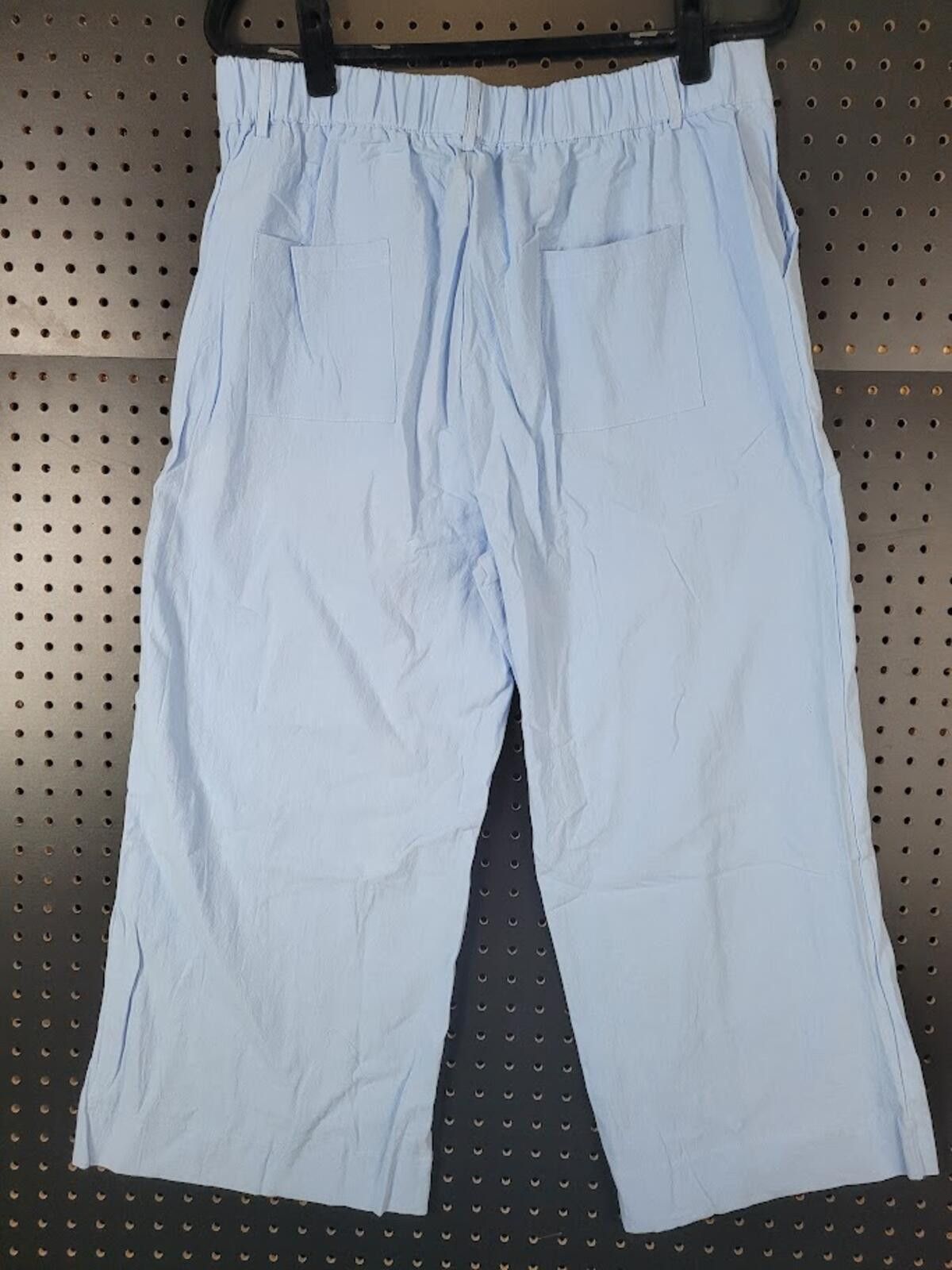 The Unbranded Brand Light Blue Wide Leg Pants - Small Size 28" / US 6 / IT 42 - 5 Thumbnail