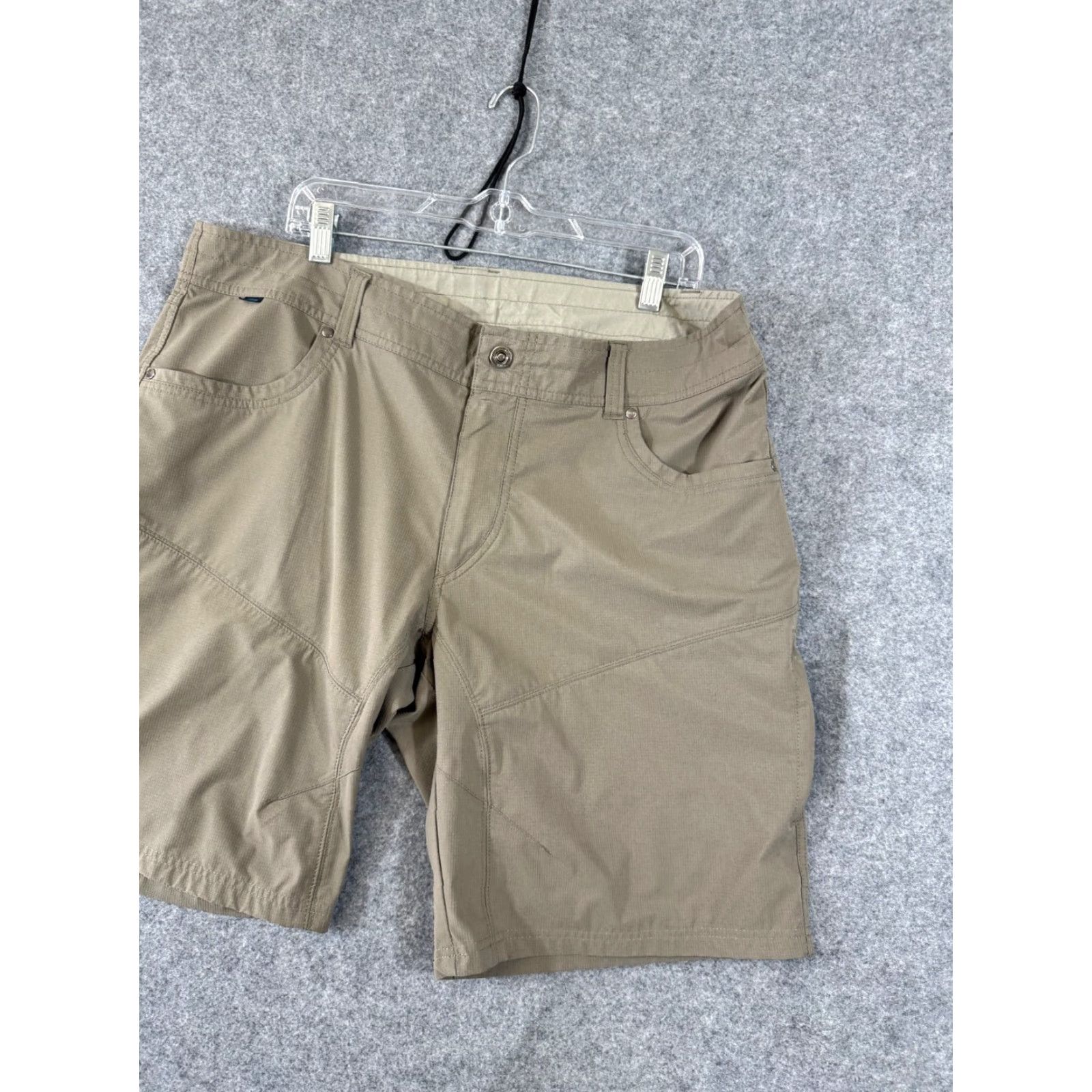 Vintage Kuhl Silencr Cargo Shorts Mens 40 Khaki Beige Hiking Outdoor Ripstop Pockets Size US 40 / EU 56 - 4 Thumbnail