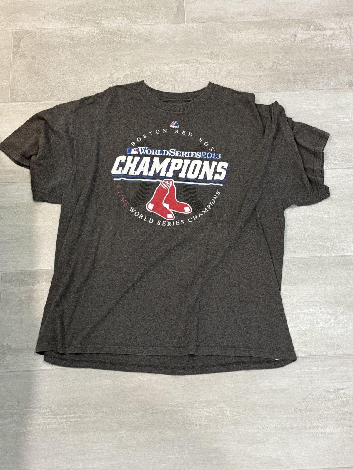 Majestic 2013 World Series Champions Boston Red Sox T Shirt Size US XXL / EU 58 / 5 - 1 Thumbnail