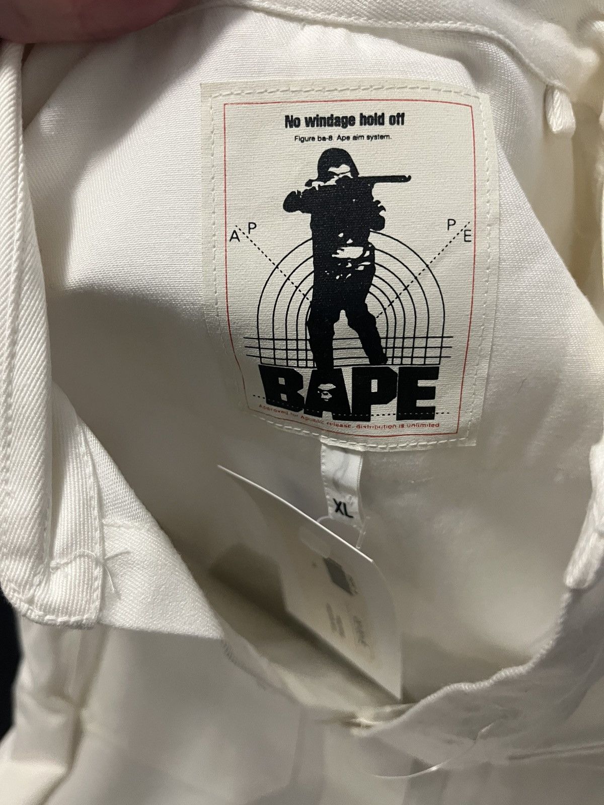 Bape Bape foot soldier white button up Size US XL / EU 56 / 4 - 6 Thumbnail