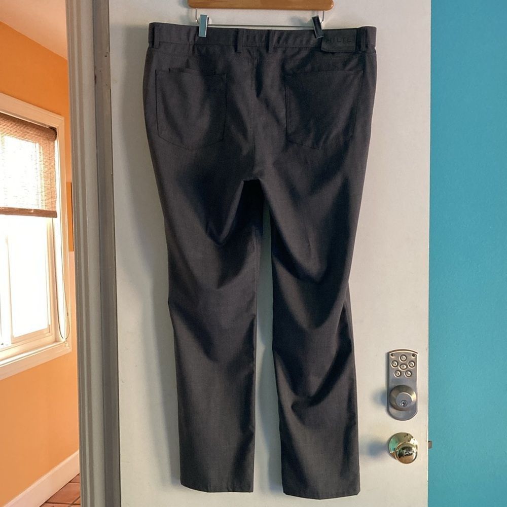 Hiltl HILTL Mens Gray Wool Pants Straight Leg Casual Style 42" W Size US 42 / EU 58 - 5 Thumbnail