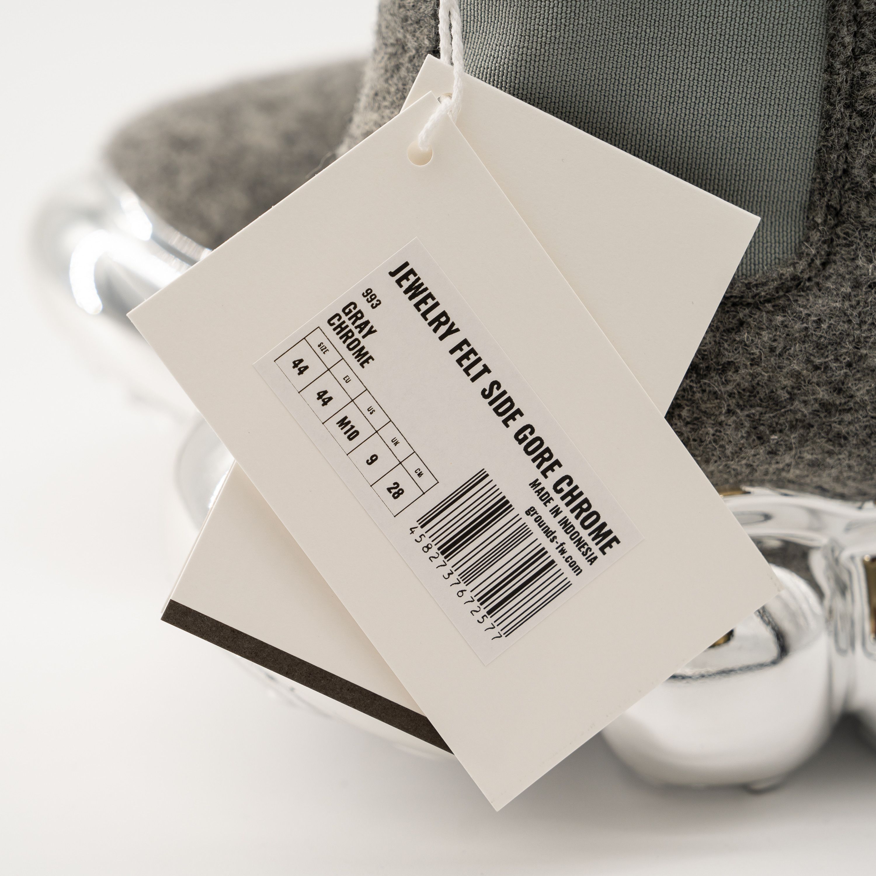Ground Y 10 / 44 Grounds Jewelry Felt Side Gore Chrome Grey Sneakers Size US 10 / EU 43 - 10 Thumbnail
