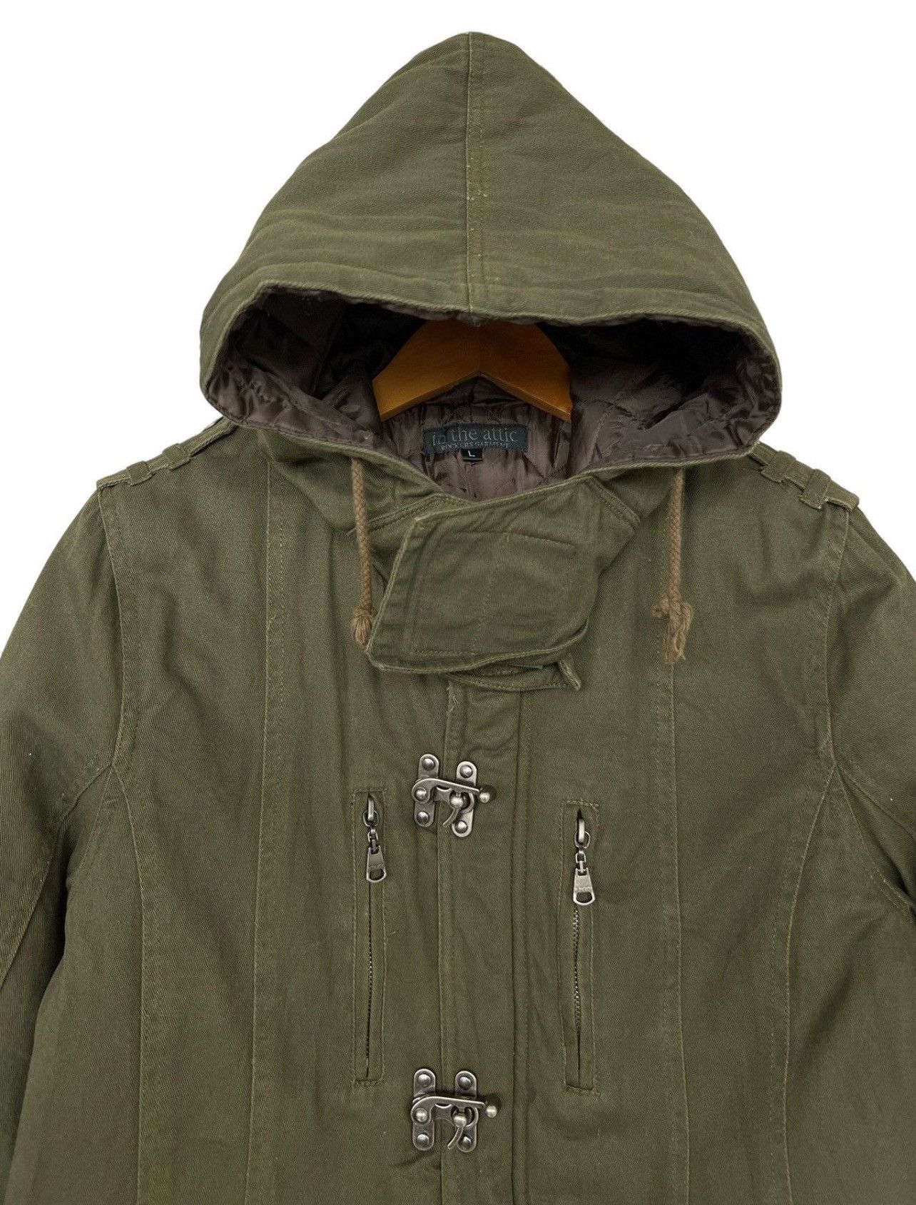In The Attic In The Attic Japan Multipocket Green Army Parka Jacket Size US S / EU 44-46 / 1 - 4 Thumbnail