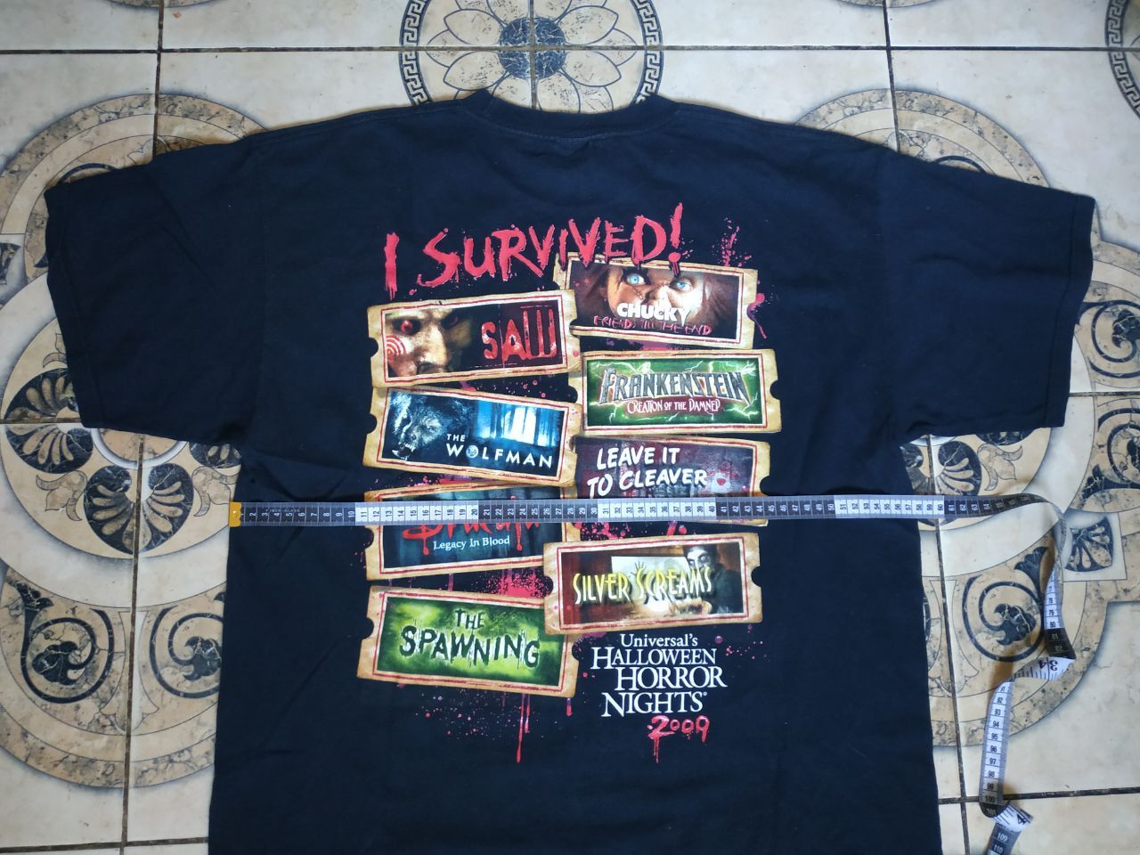 Universal Studios Vintage 2009 Universal Studios Halloween Horror Nights IT'S Size US L / EU 52-54 / 3 - 12 Thumbnail
