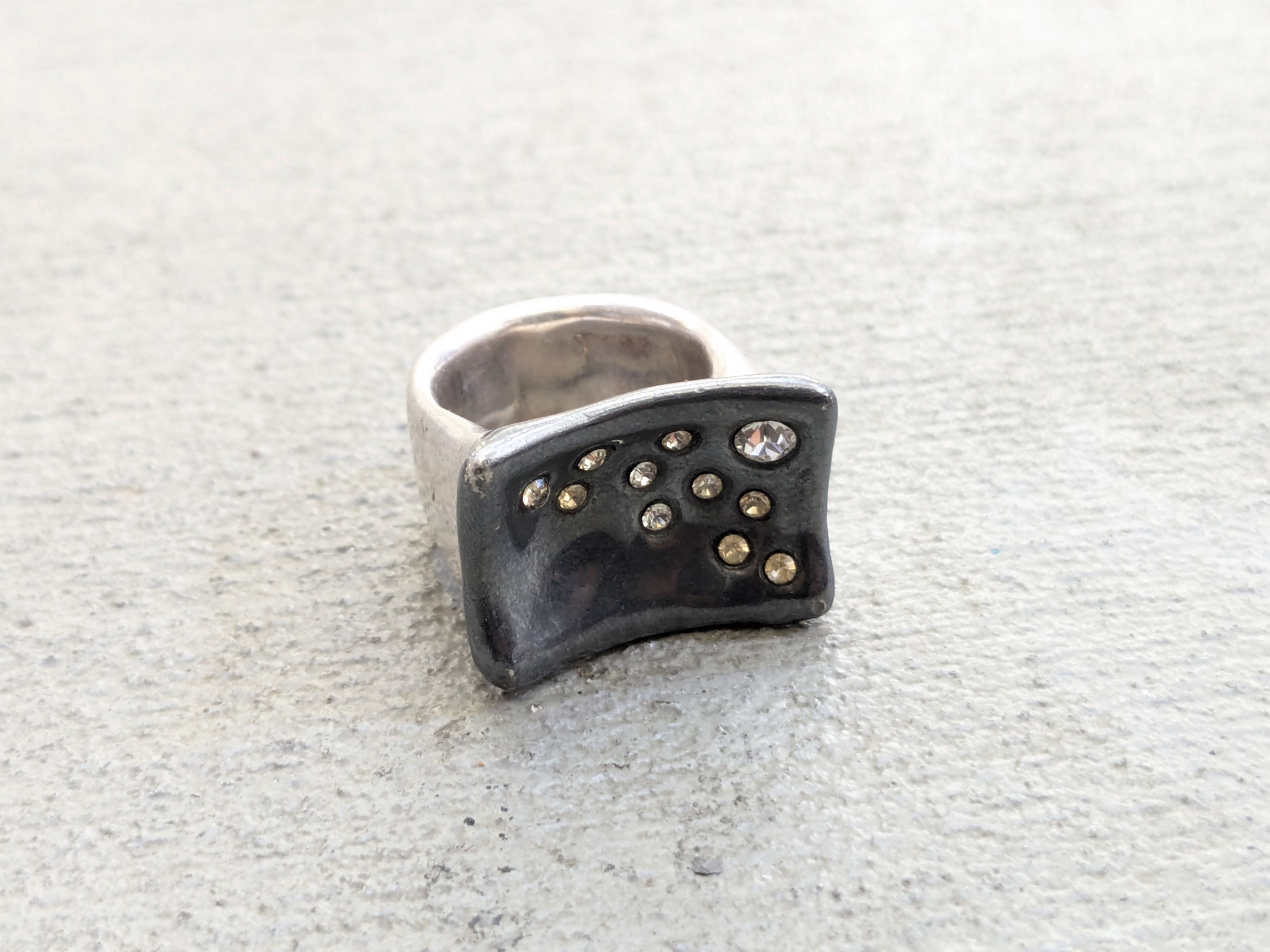 Jewelry × Sterling Silver Vintage Sterling Silver Ring 9 Electroform Hollow Puffy Size ONE SIZE - 1 Thumbnail