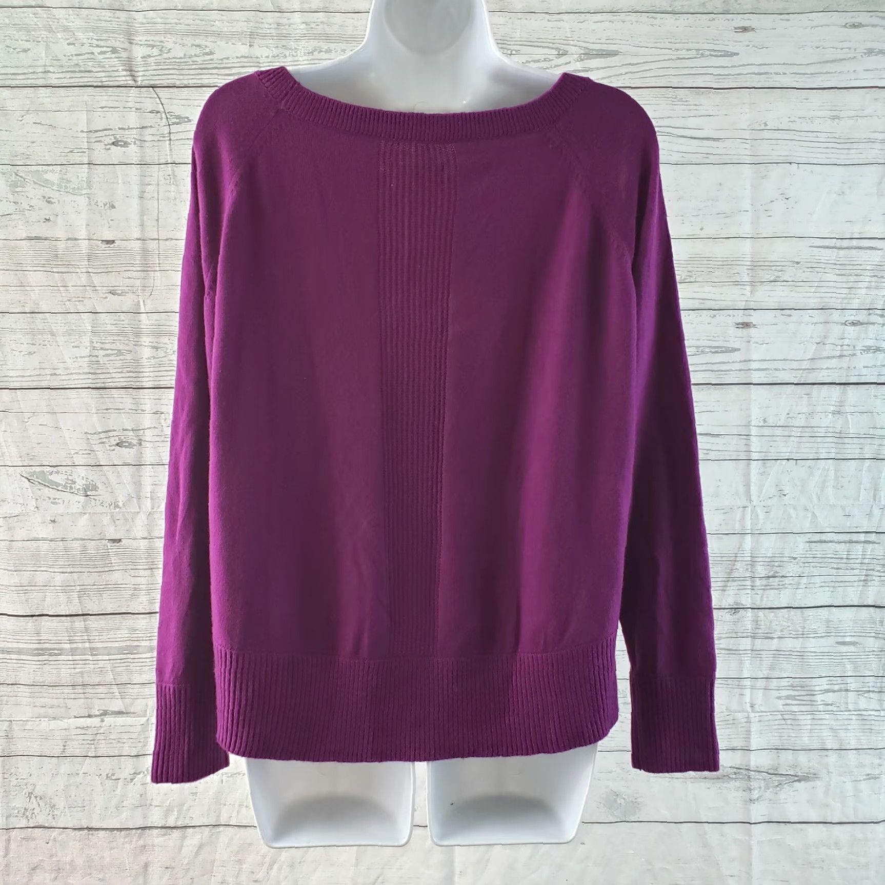 Lou & Grey Lou & Grey Pullover Sweater Womens XS Purple Long Sleeve Adult XS Pullover Purple Womens Lou & Grey Size XS / US 0-2 / IT 36-38 - 4 Thumbnail