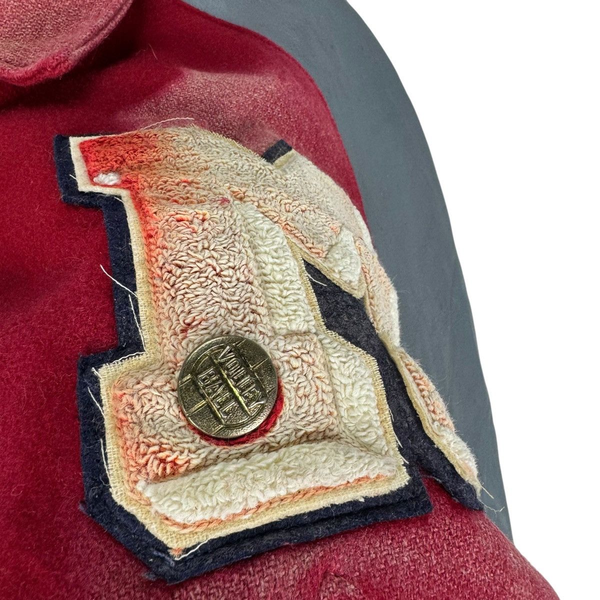 Delong 🌟DELONG SUN FADED LETTERMAN VARSITY LEATHER JACKET Size US M / EU 48-50 / 2 - 4 Thumbnail