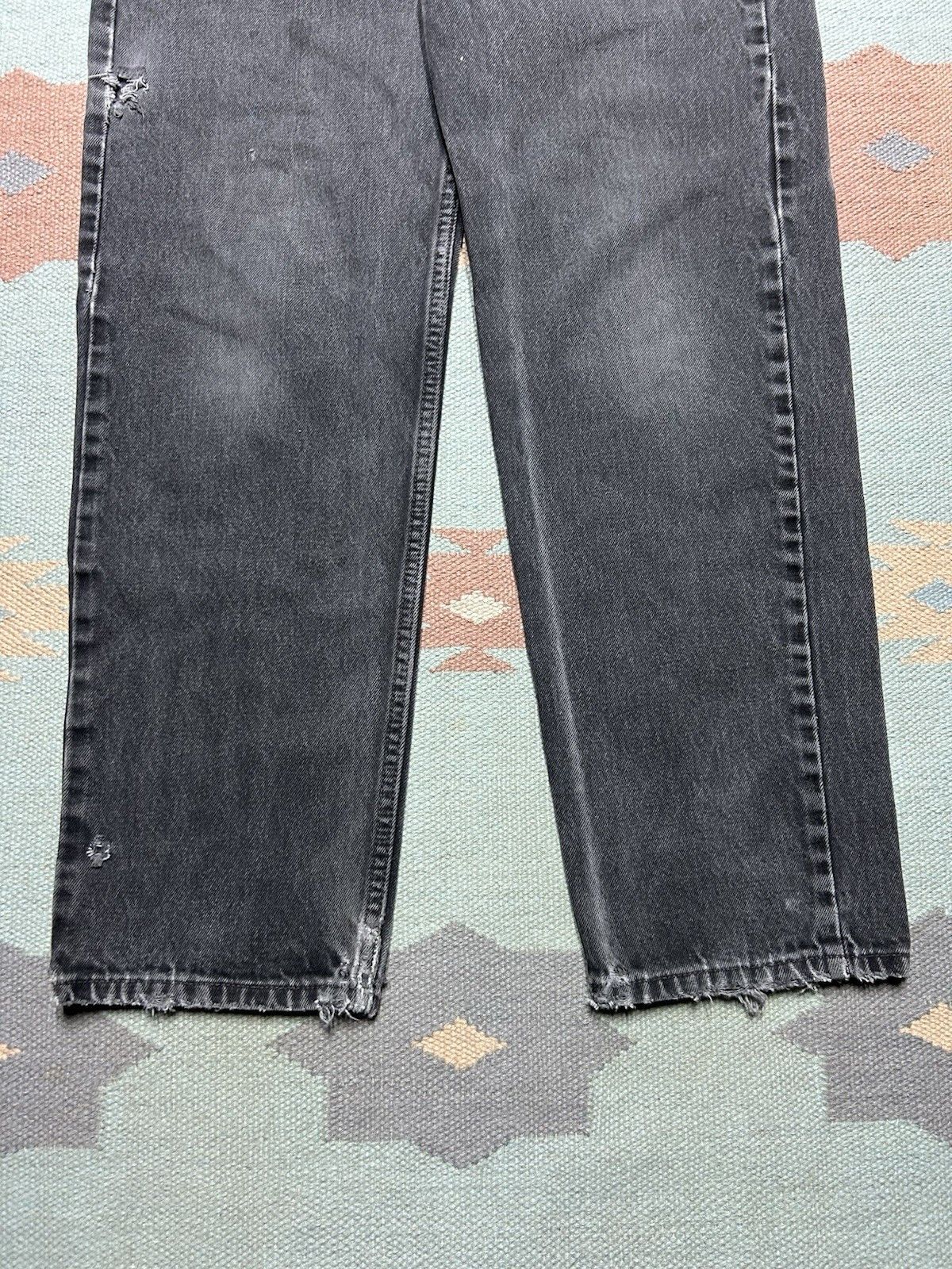 Vintage 90s Levis 550 jeans relaxed faded distress skater USA 30x31 Size US 30 / EU 46 - 3 Thumbnail