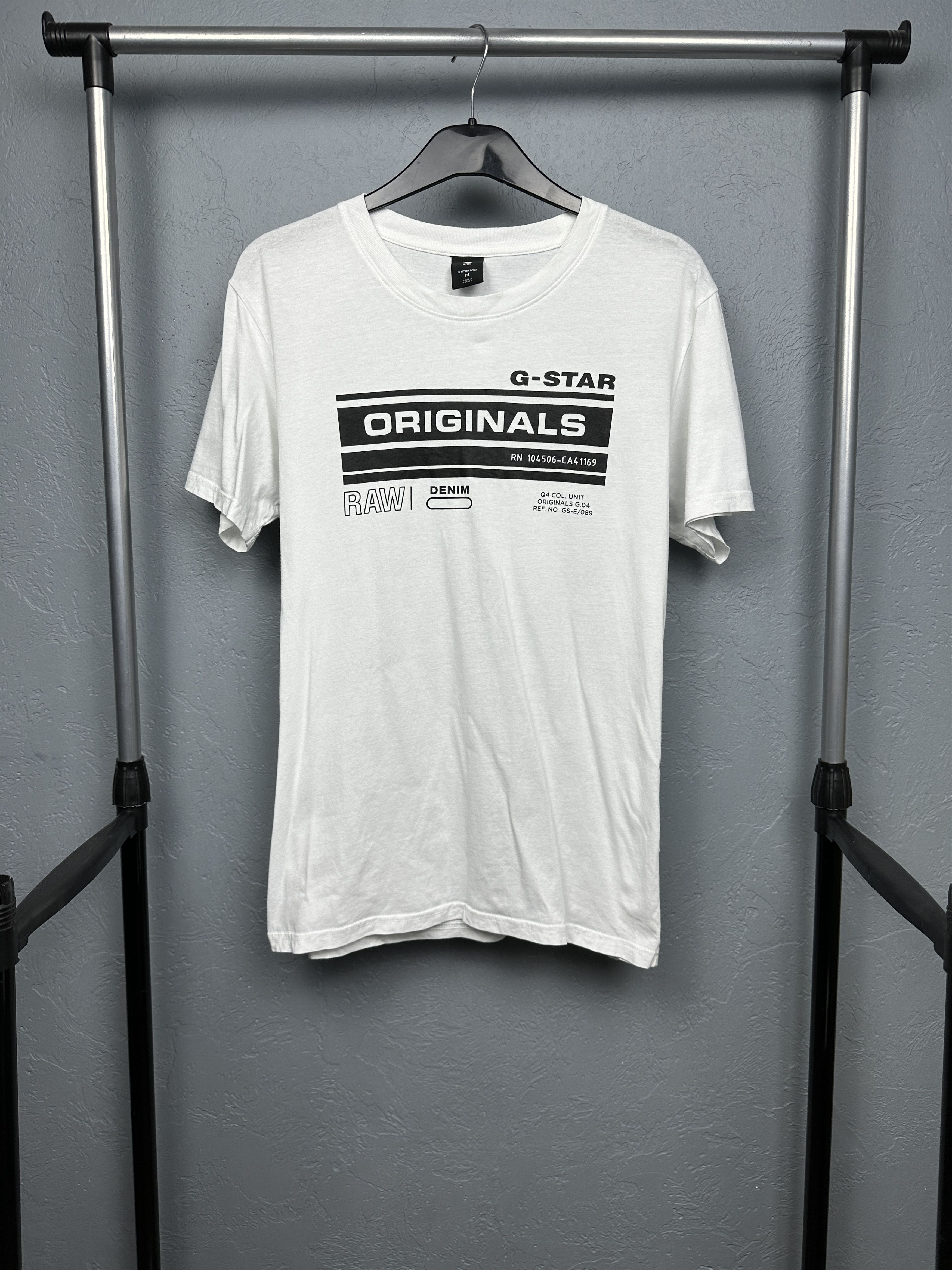 G-Star × Vintage G Star Raw Mens Originals T-Shirt Tee Y2K Size US M / EU 48-50 / 2 - 1 Thumbnail