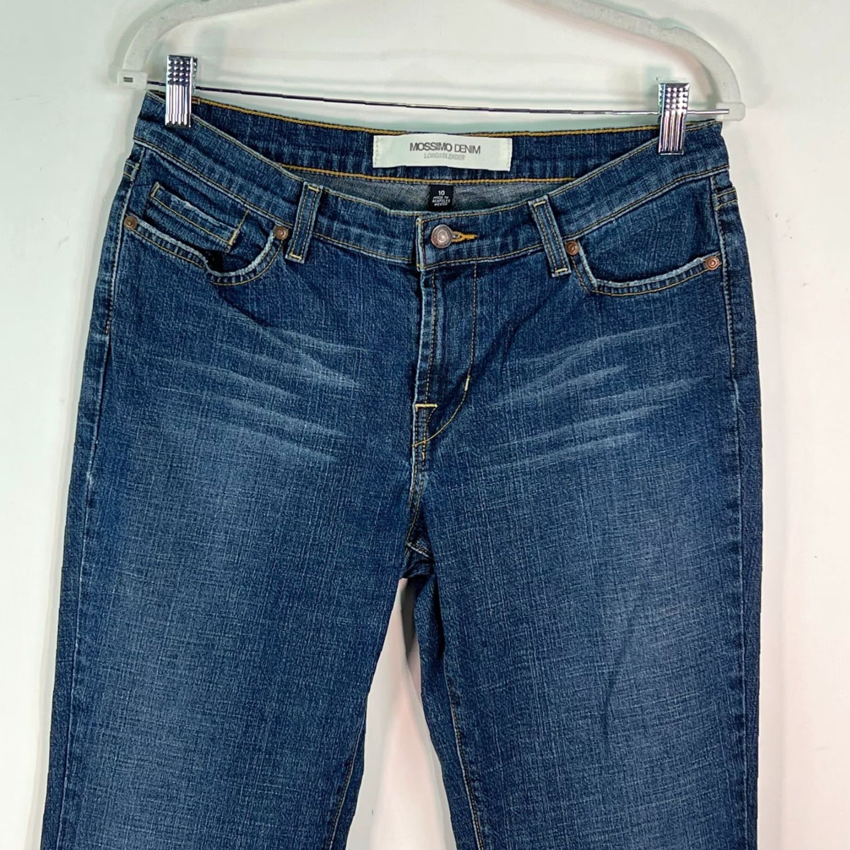 Mossimo VINTAGE Mossimo Women's Jeans Bootcut High Rise Size 10 32x33 Blue Denim Cotton Spandex Size 32" / US 10 / IT 46 - 2 Thumbnail