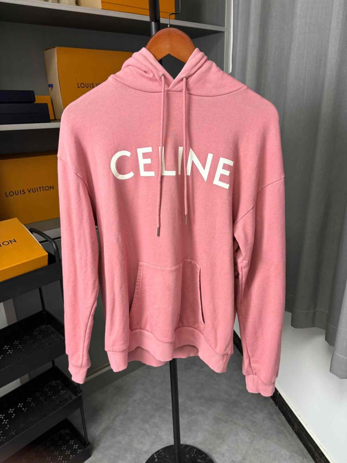 Celine Celine Pink Hoodie S Women Size S / US 4 / IT 40 - 1 Thumbnail
