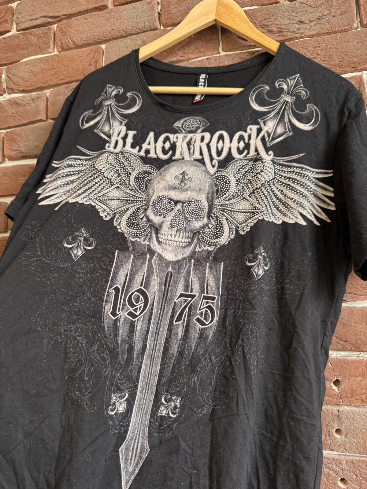 Affliction Vintage Y2K Skull AOP like ed hardy Tshirt hype drip 00s Size US M / EU 48-50 / 2 - 3 Thumbnail