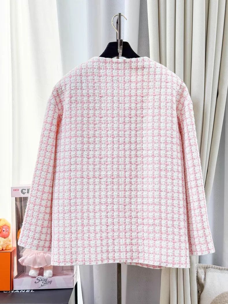 Chanel Chanel 22S pink and white color-blocked fine flash buckle Size XS / US 0-2 / IT 36-38 - 3 Thumbnail