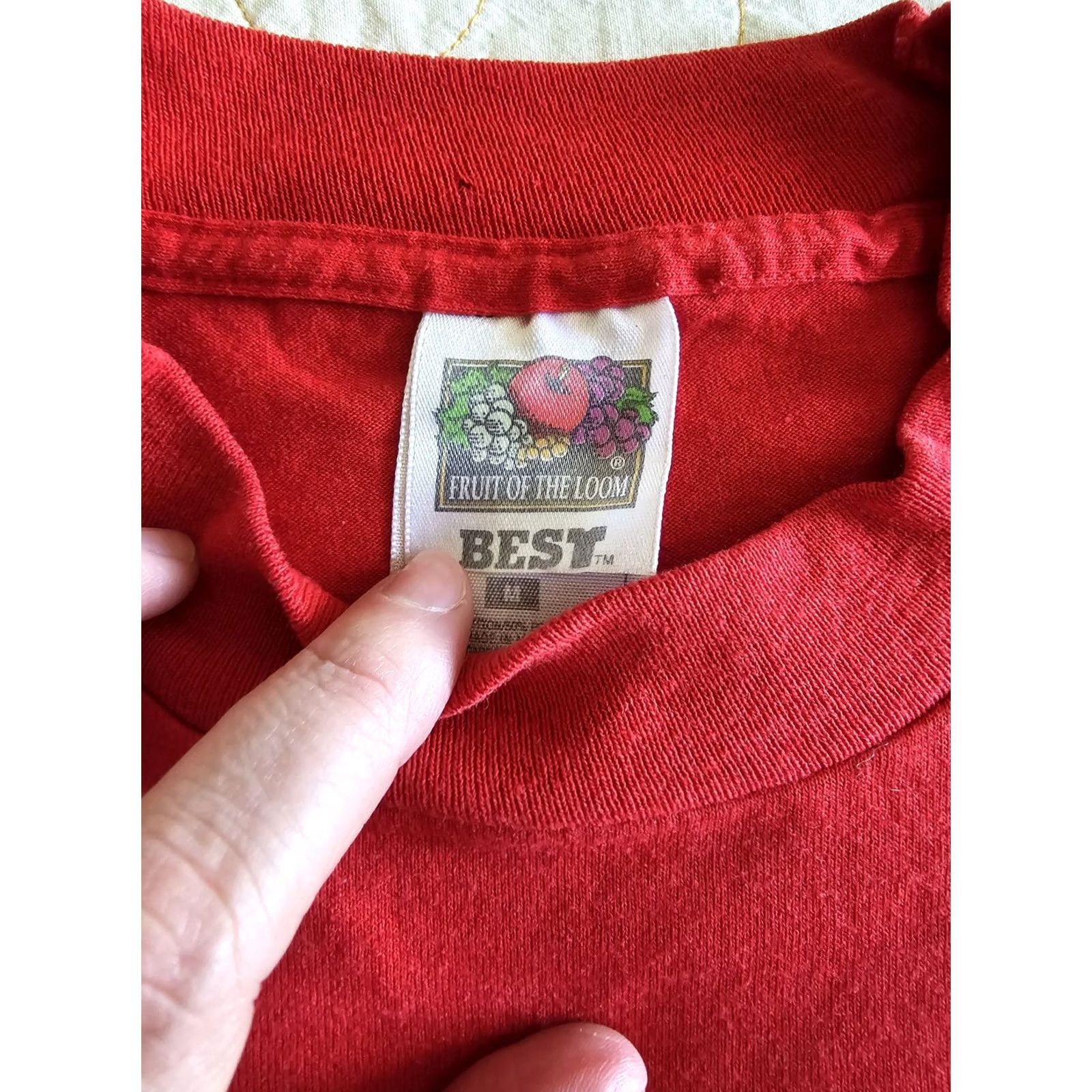 Fruit Of The Loom VINTAGE 90s Red Softball Baseball Single Stitch Tshirt Adult Medium Sports Tee Fruit of the Loom Unisex Graphic Tee Size US M / EU 48-50 / 2 - 5 Thumbnail