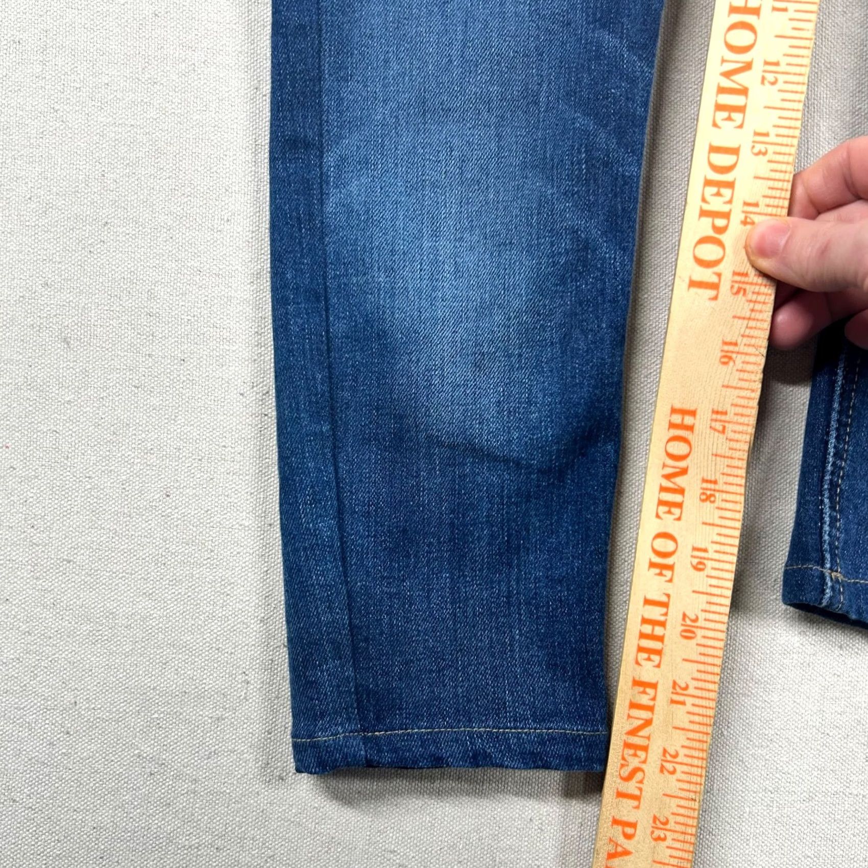 Ariat Ariat Jeans Womens High Rise Skinny Capri Premium Italian Denim Equestrian Blue Dark 28R Size 28" / US 6 / IT 42 - 7 Thumbnail