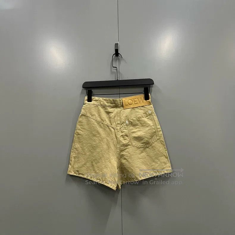 Loewe Loewe Cotton Linen Solid Casual Shorts Size 42" / US 20 - 2 Thumbnail