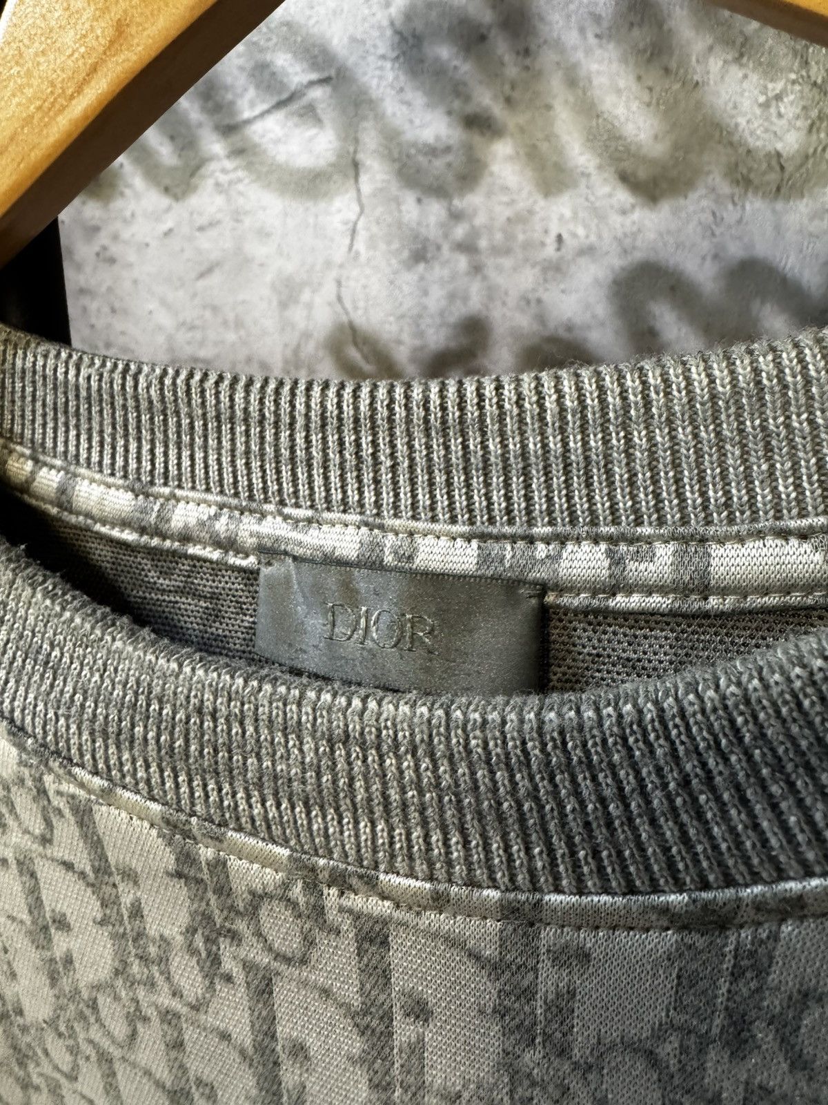 Dior Dior x Daniel Arsham Eroded Oblique Jacquard T-Shirt Size US L / EU 52-54 / 3 - 4 Thumbnail