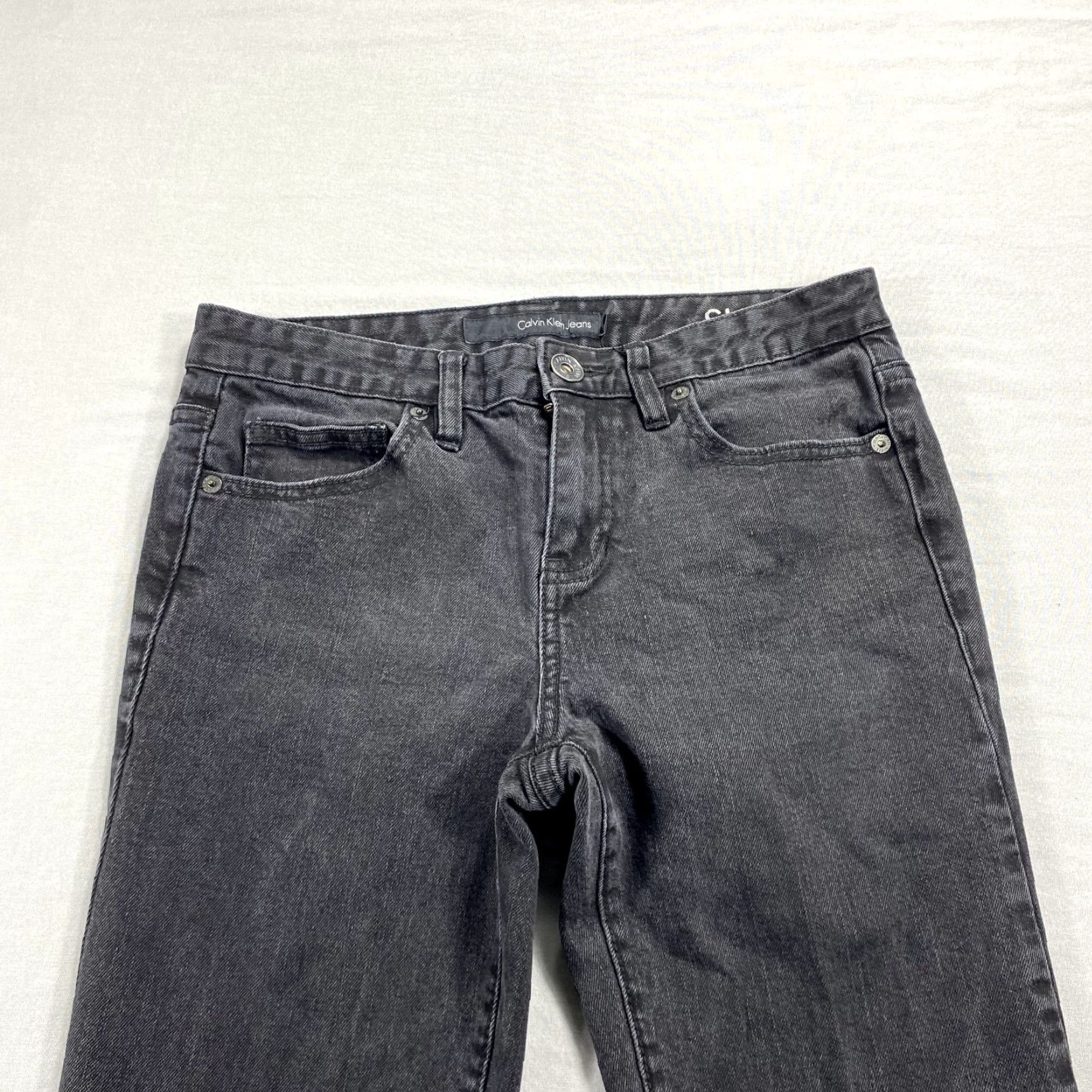 Calvin Klein VTG Calvin Klein Jeans Womens Black Denim Skinny Mid Rise Stretch 28x26 Jeans 6 Womens Size 28" / US 6 / IT 42 - 3 Thumbnail