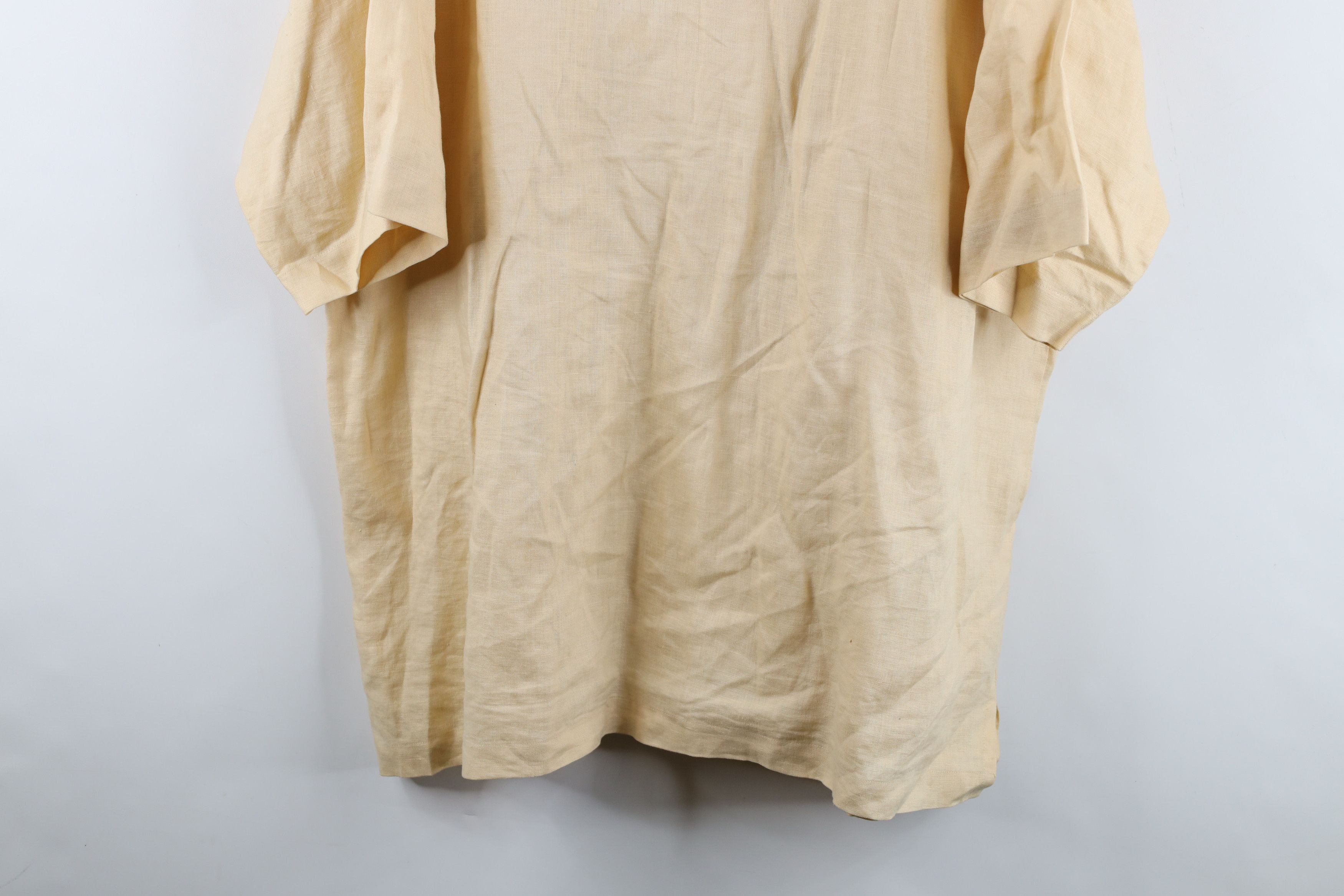 Vintage Vintage 90s Y2K Streetwear Linen Collared Button Shirt Size US XXL / EU 58 / 5 - 13 Thumbnail
