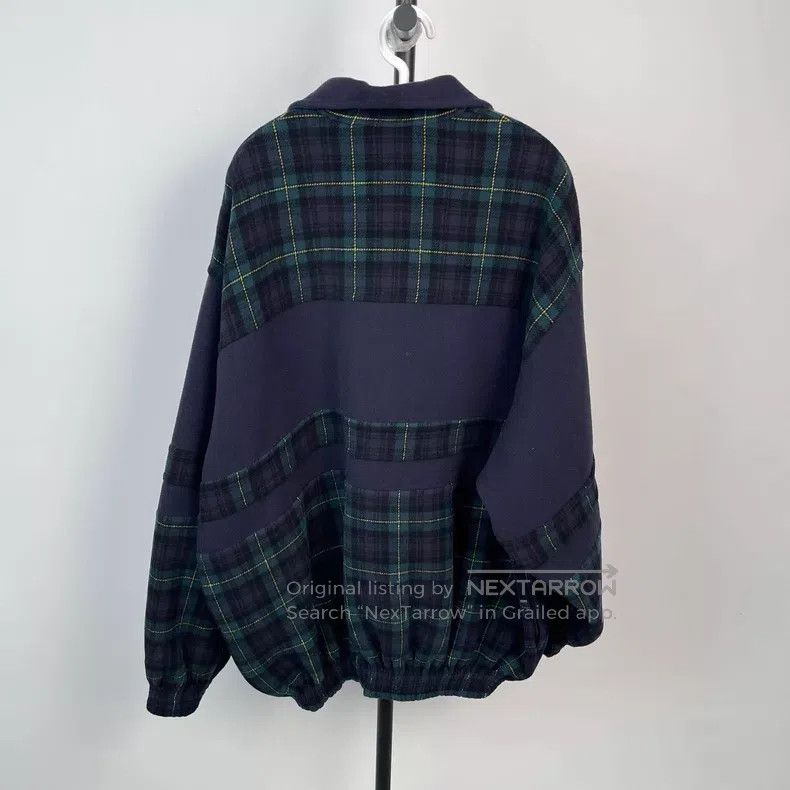 Balenciaga Balenciaga Black and green check plaid fleece zipper windb Size US S / EU 44-46 / 1 - 4 Thumbnail