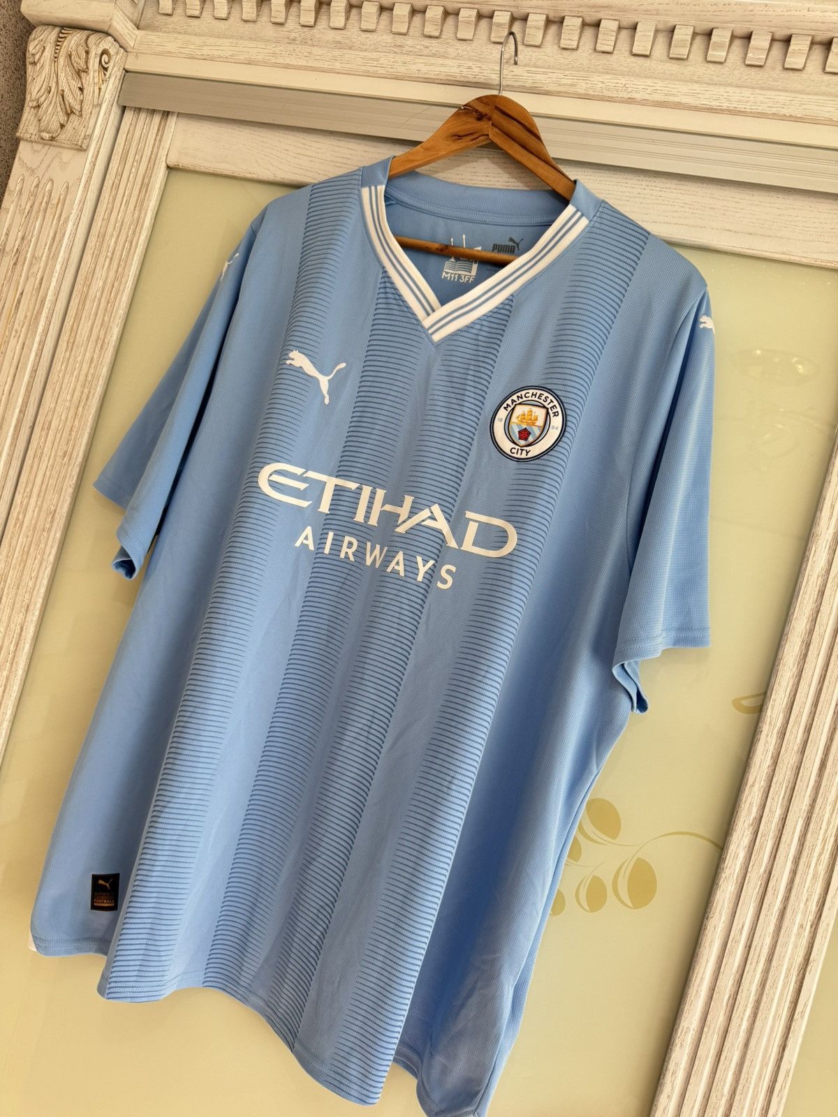 Puma Manchester City 2023-2024 Home Soccer Jersey Football Kit Size US XXL / EU 58 / 5 - 4 Thumbnail