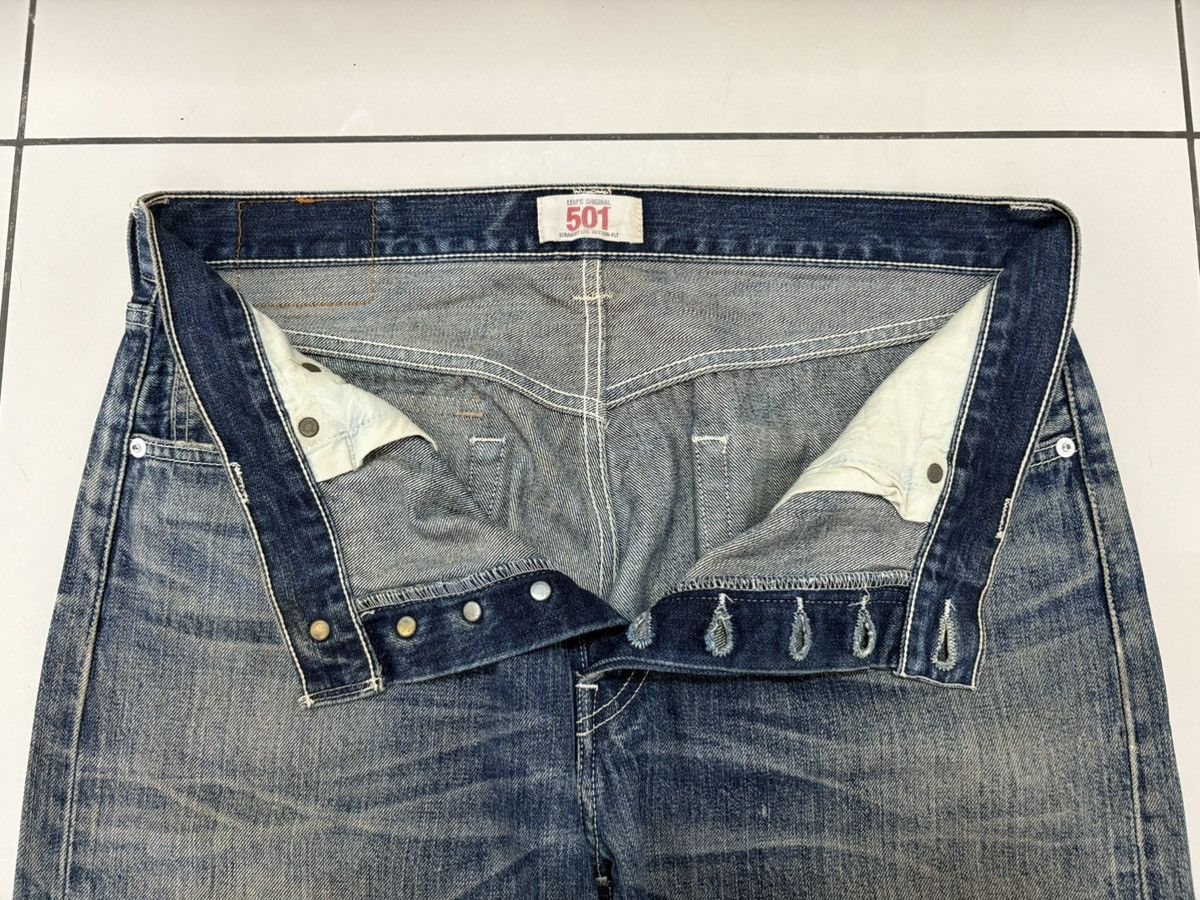 Levi's Levi's 501 Heavily Distressed Jeans Denim Size US 35 - 14 Thumbnail