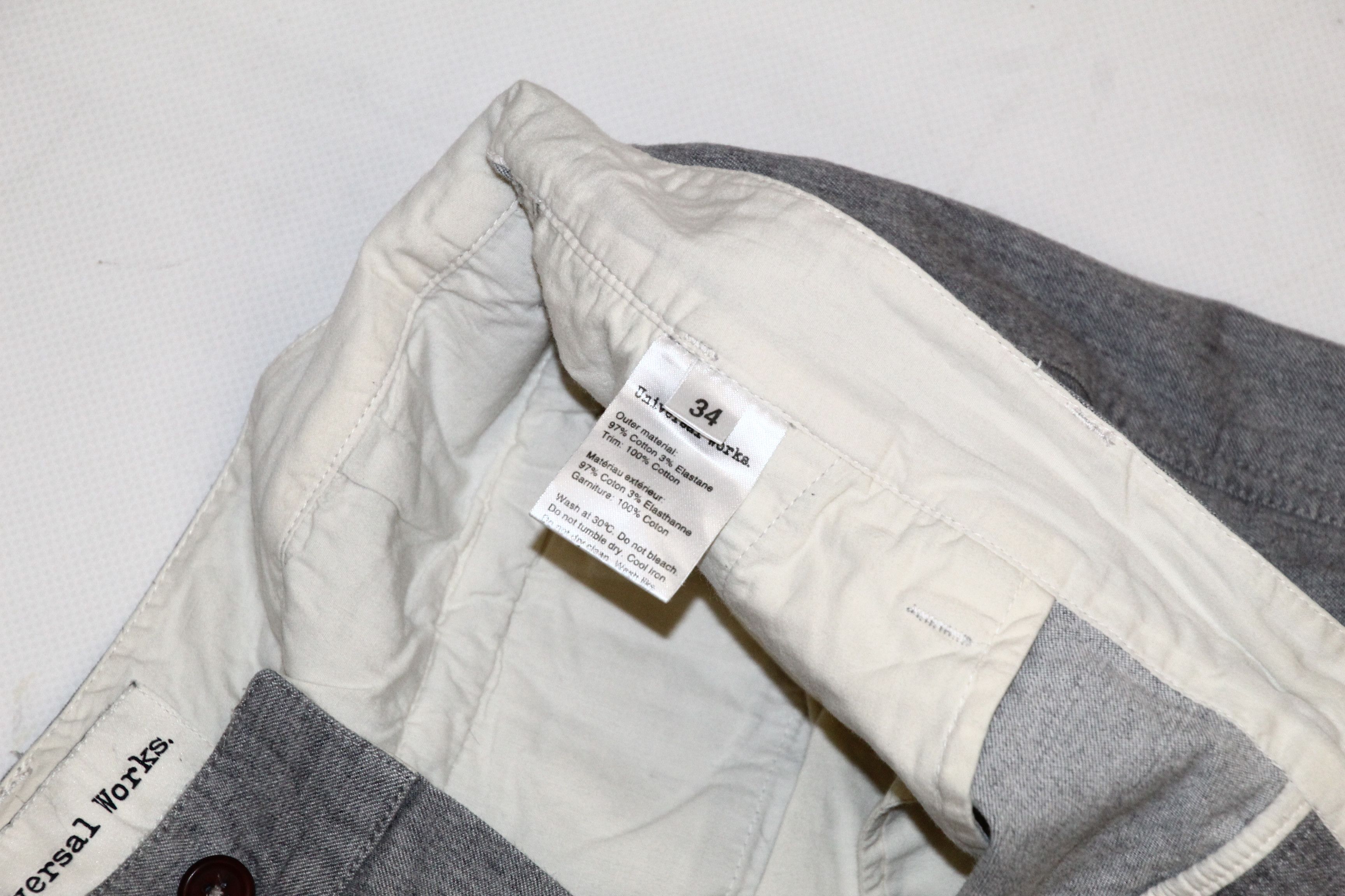 Universal Works Universal Works Grey Classic Cotton Chino Shorts Size US 34 / EU 50 - 9 Thumbnail