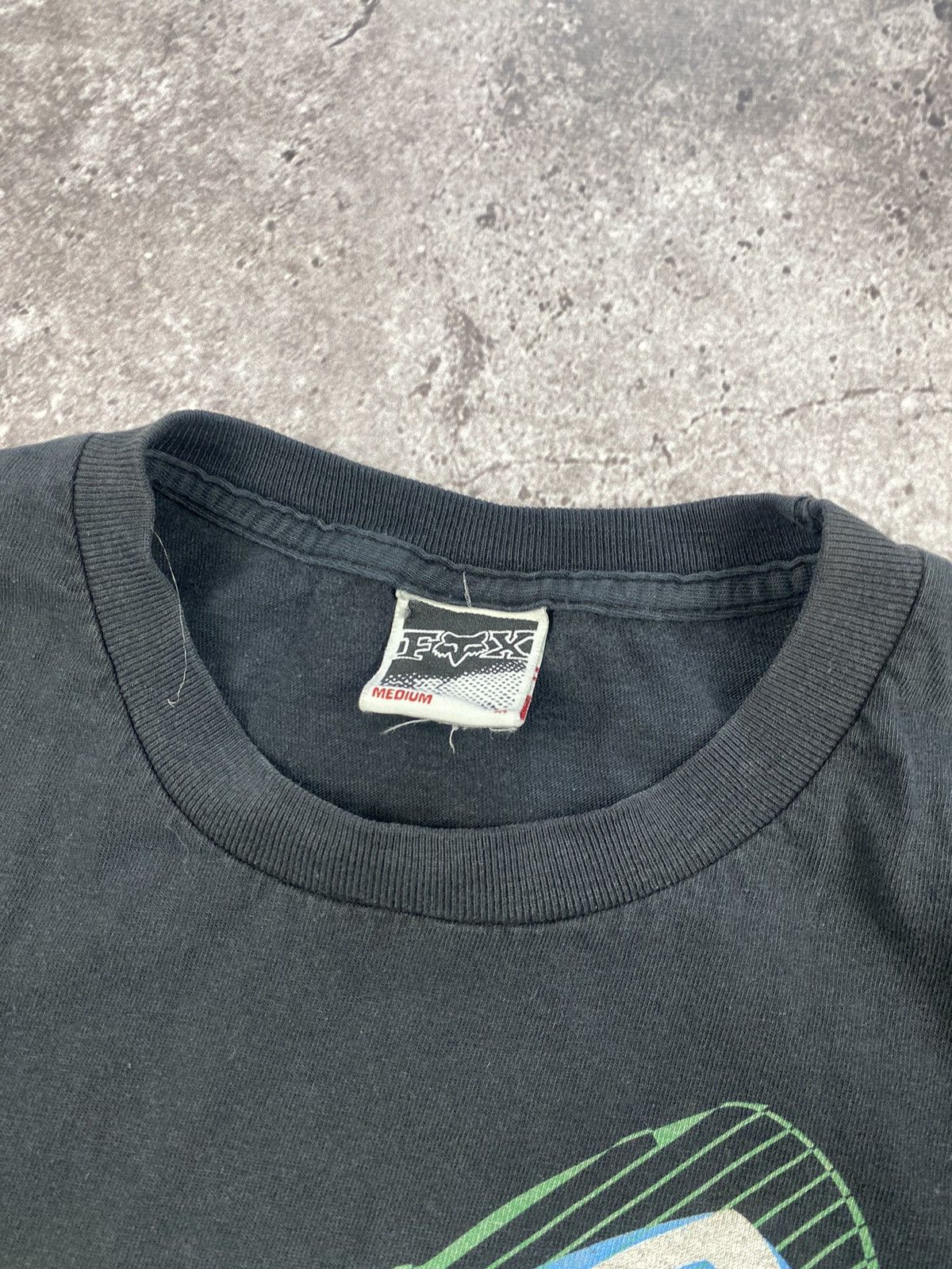 Fox Racing × Vintage Crazy vintage y2k faded black fox racing t-shirt monster Size US M / EU 48-50 / 2 - 3 Thumbnail