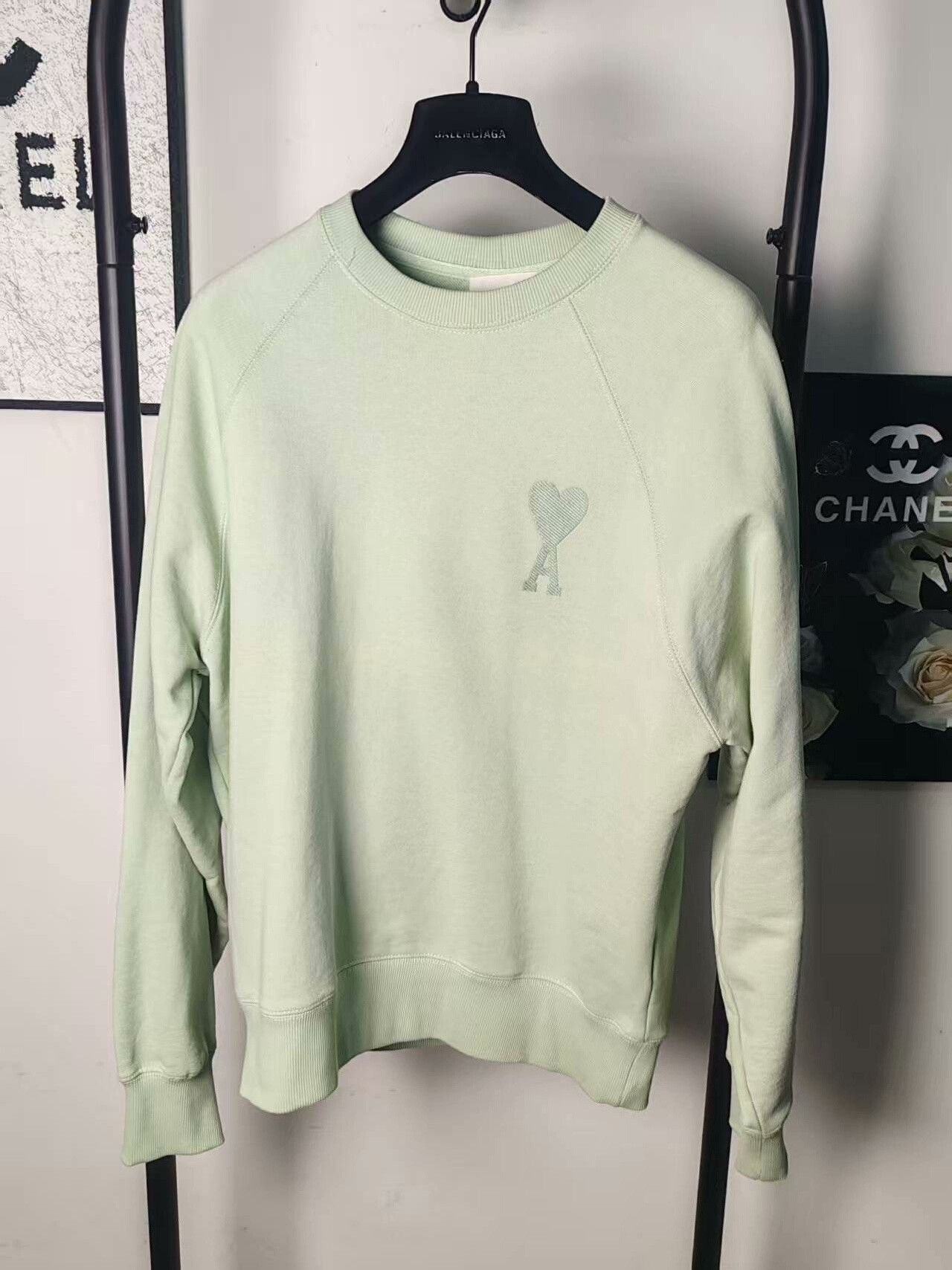 AMI Authentic ami Sweatshirt in Mint Green Size US M / EU 48-50 / 2 - 1 Thumbnail