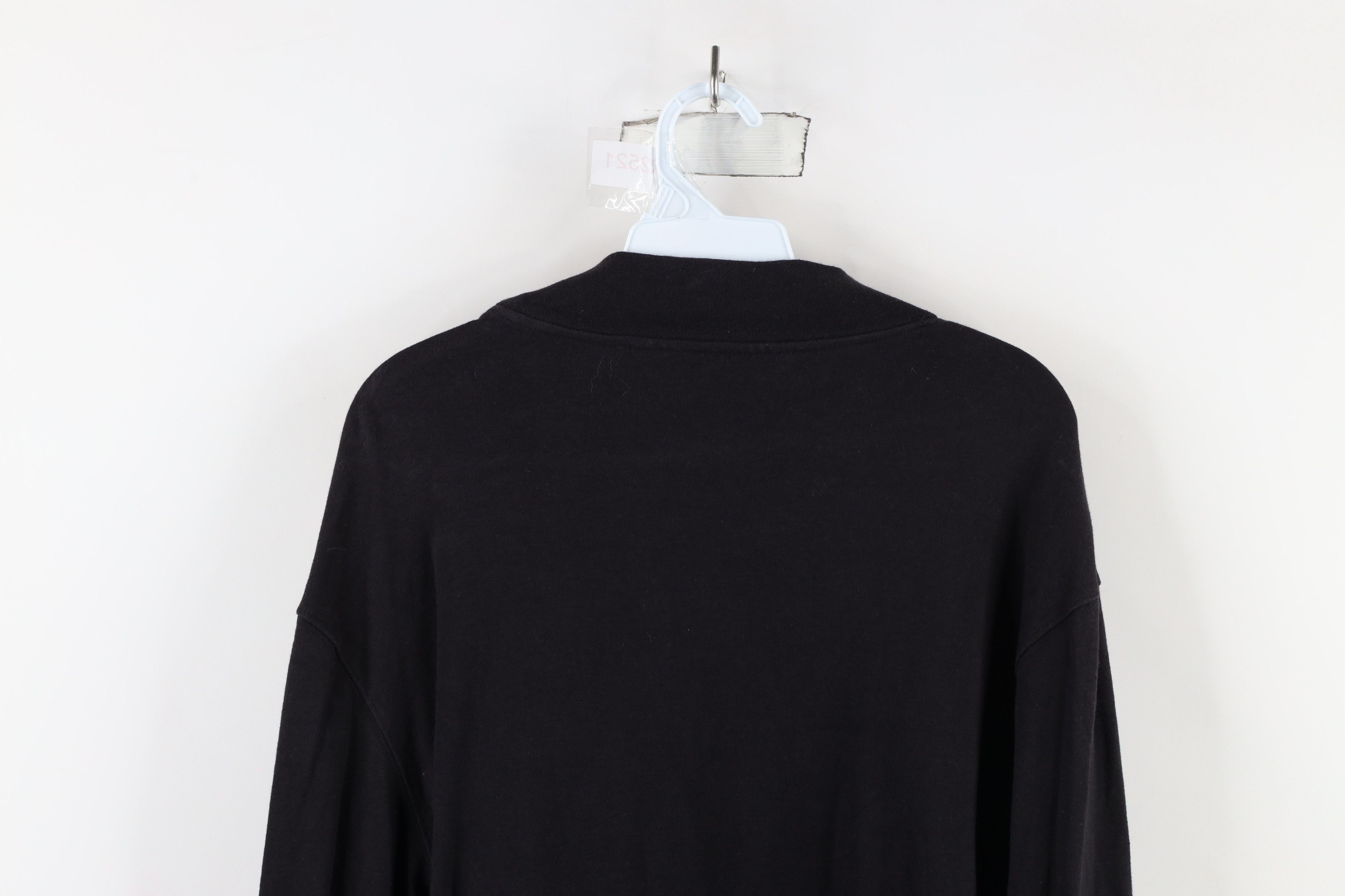Vintage Vintage 90s Streetwear Mock Neck Long Sleeve T-Shirt Black Size US XXL / EU 58 / 5 - 8 Thumbnail