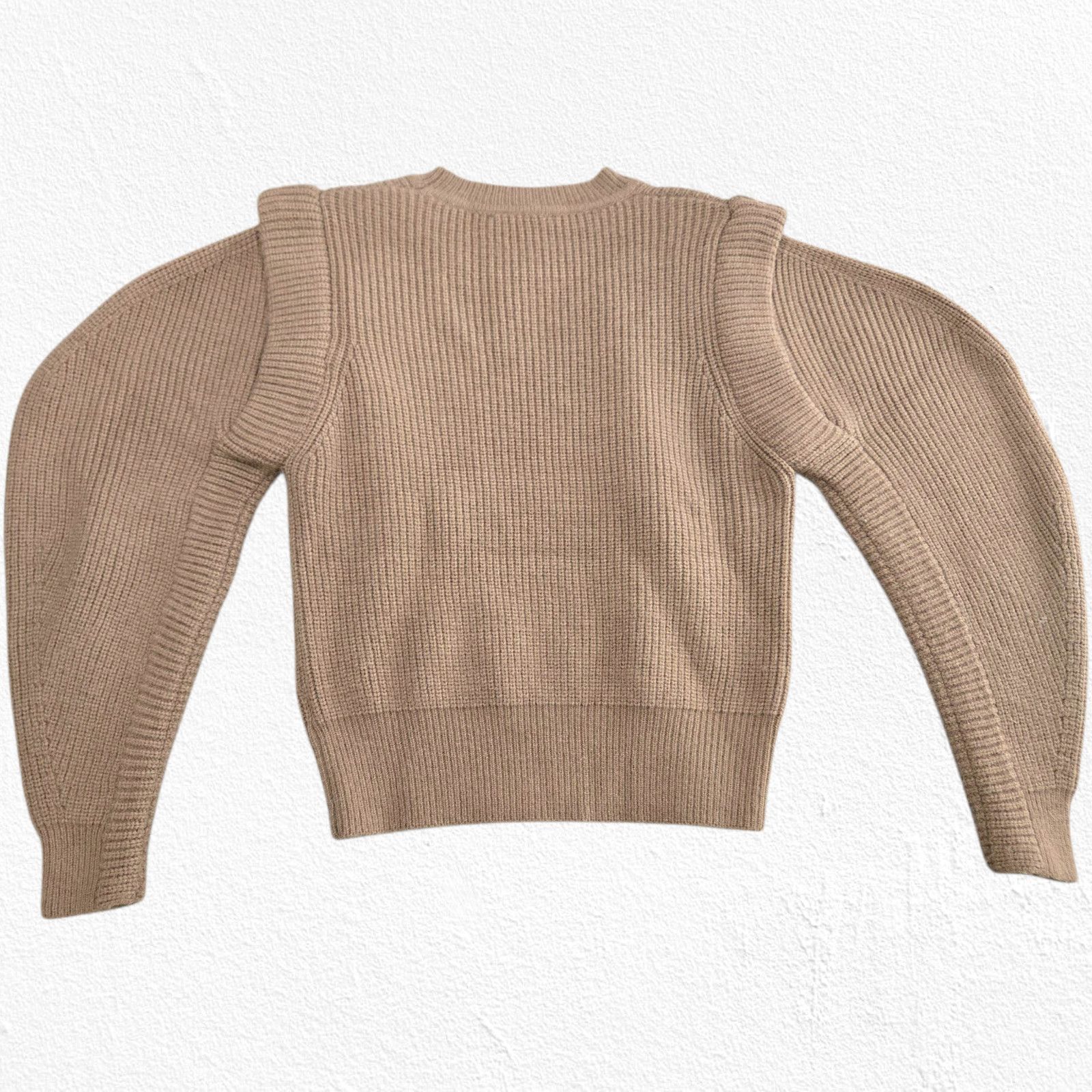 ASTR The Label ASTR the Label Camel Puff Shoulder Sweater Knit Size Medium Size M / US 6-8 / IT 42-44 - 9 Thumbnail