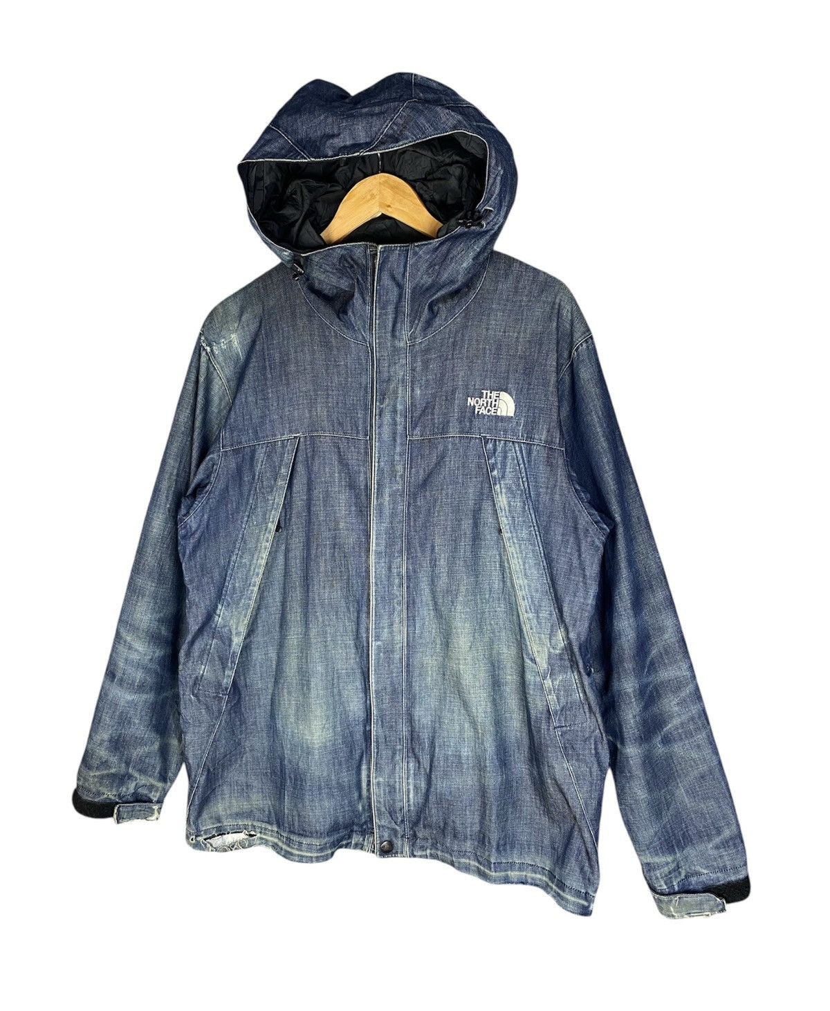 The North Face Y2K The North Face Gorpcore Destressed Denim Hoodie Size US M / EU 48-50 / 2 - 2 Thumbnail