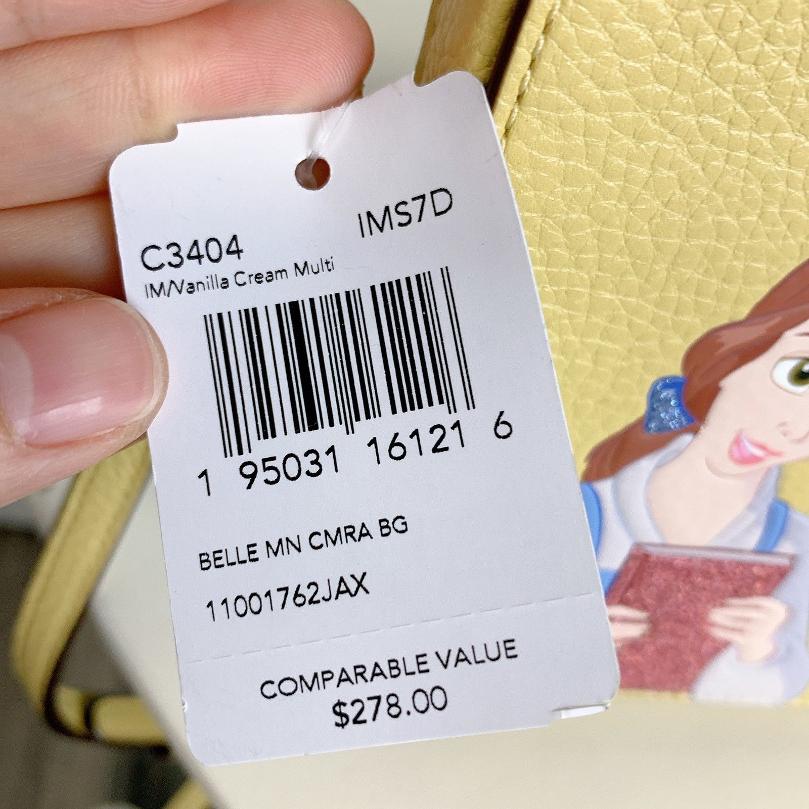 Coach Coach C3404 Disney X Coach Mini Camera Belle Vanilla Cream Size ONE SIZE - 9 Thumbnail