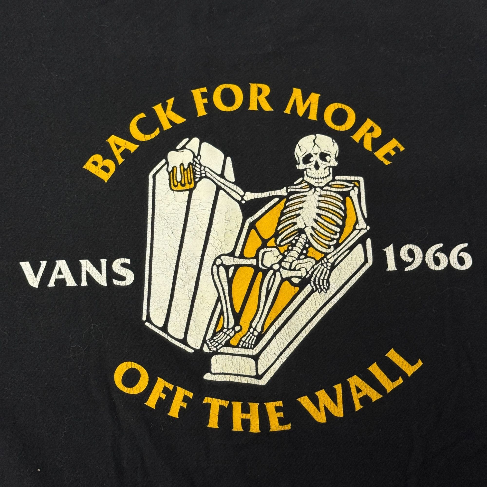 Vans VANS Off The Wall LOGO Skeleton Back For More Beer Skate Tee Size US M / EU 48-50 / 2 - 5 Thumbnail
