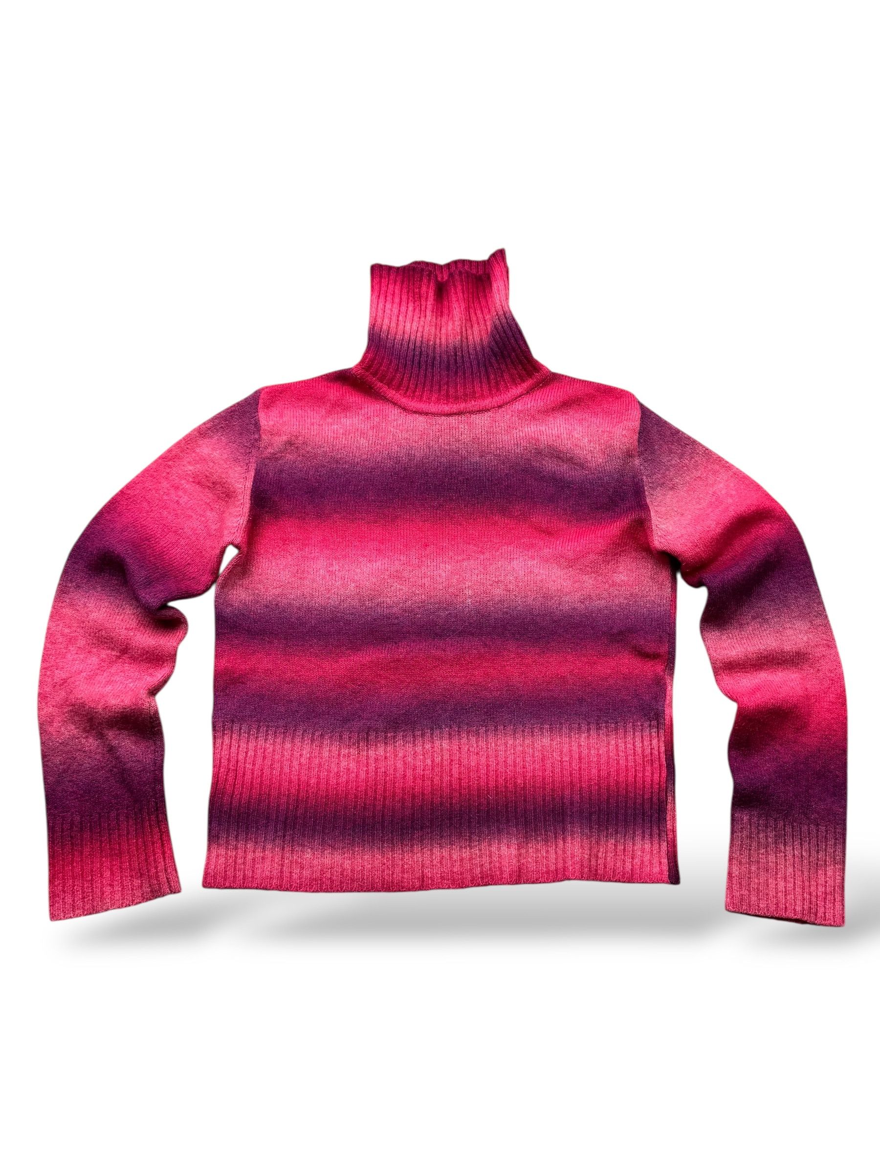 Vintage Gradient Cropped Sweater W410(V9)