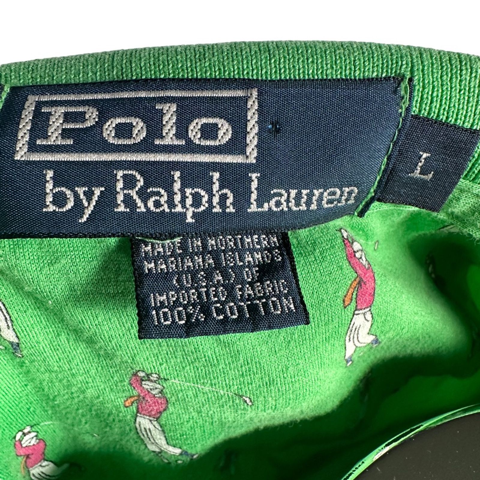 Ralph Lauren Polo Ralph Lauren Golf Shirt Vintage Green Golfer USA L Size US L / EU 52-54 / 3 - 8 Thumbnail