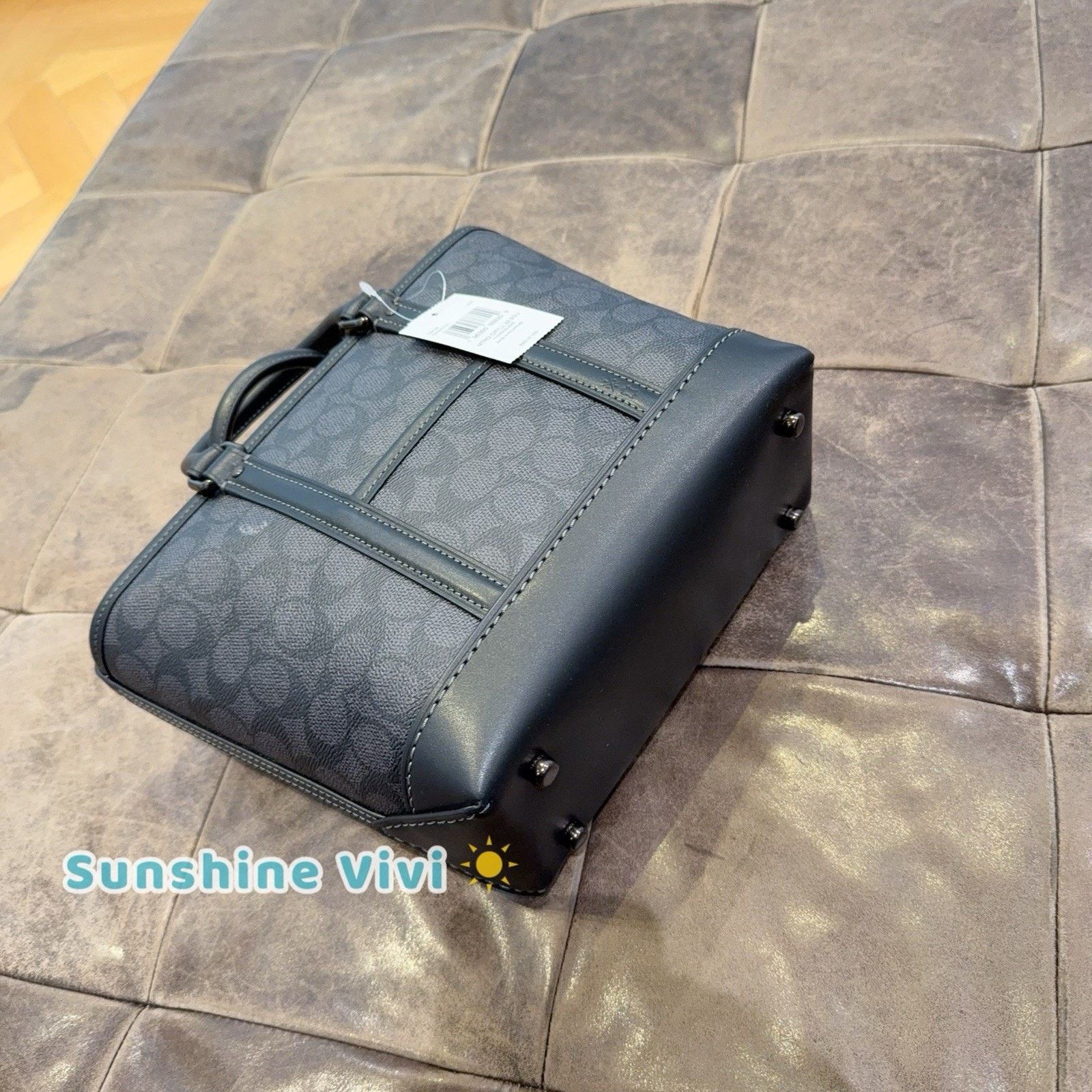 Coach NWT Coach Metropolitan Carryall Bag 22 Charcoal CBF26 Size ONE SIZE - 7 Thumbnail