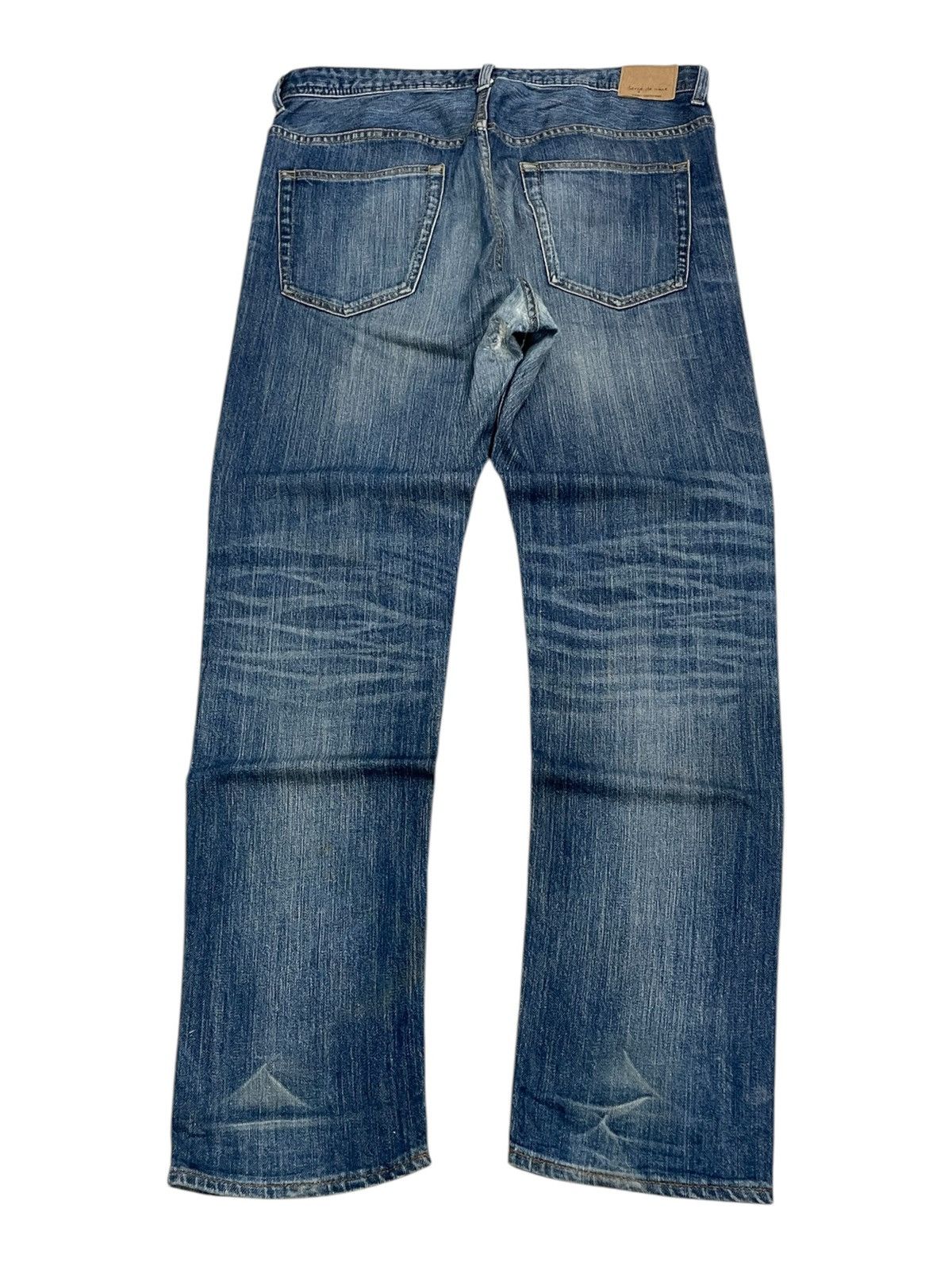 NANO universe × Number (N)ine Nano Universe Serge Denime Whiskering Denim Pants (AB24) Size US 33 - 2 Thumbnail