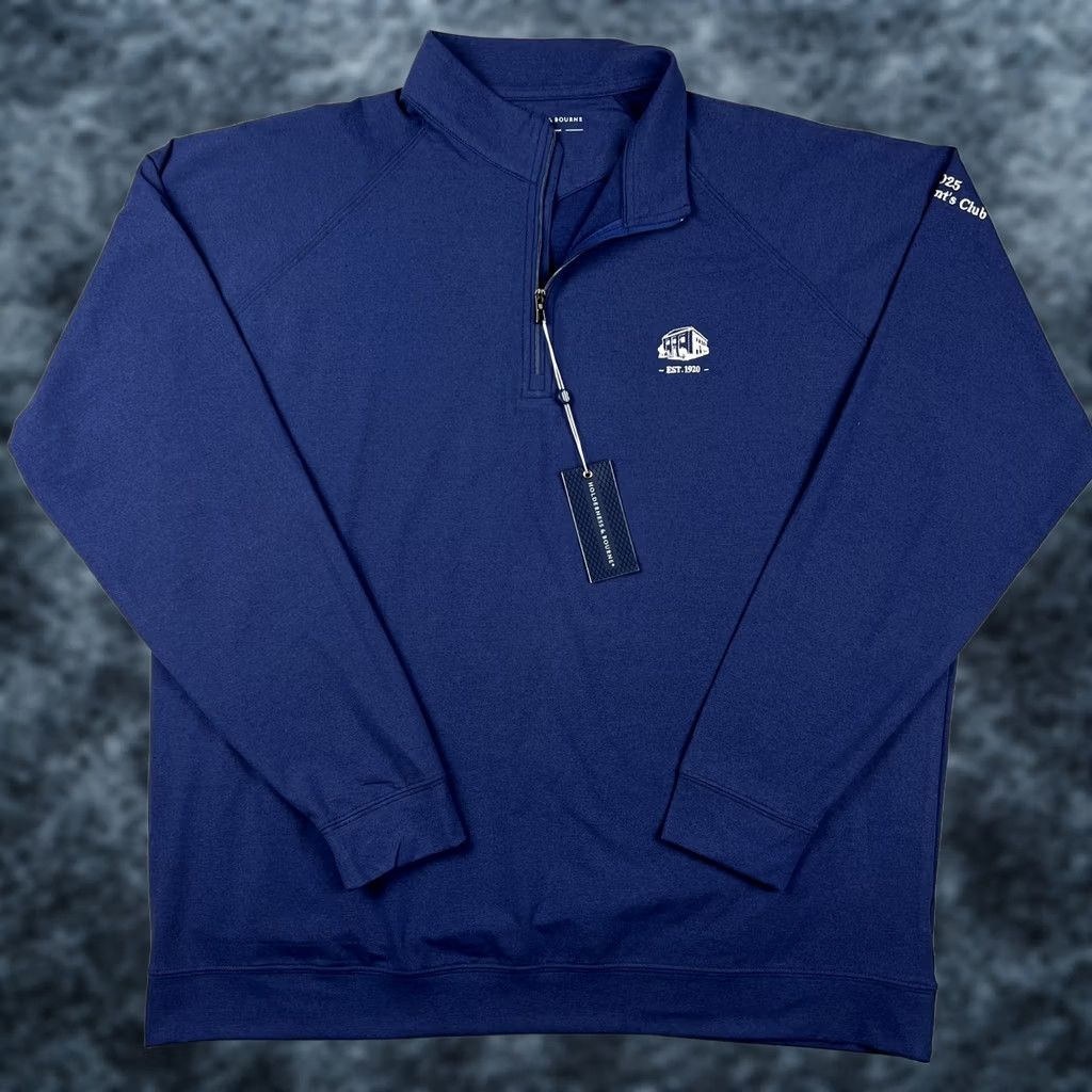 Vintage VINTAGE? No — Holderness & Bourne Westland Pullover Quarter Zip Golf Stretch XL Mens Blue Shirt Size US XL / EU 56 / 4 - 1 Thumbnail