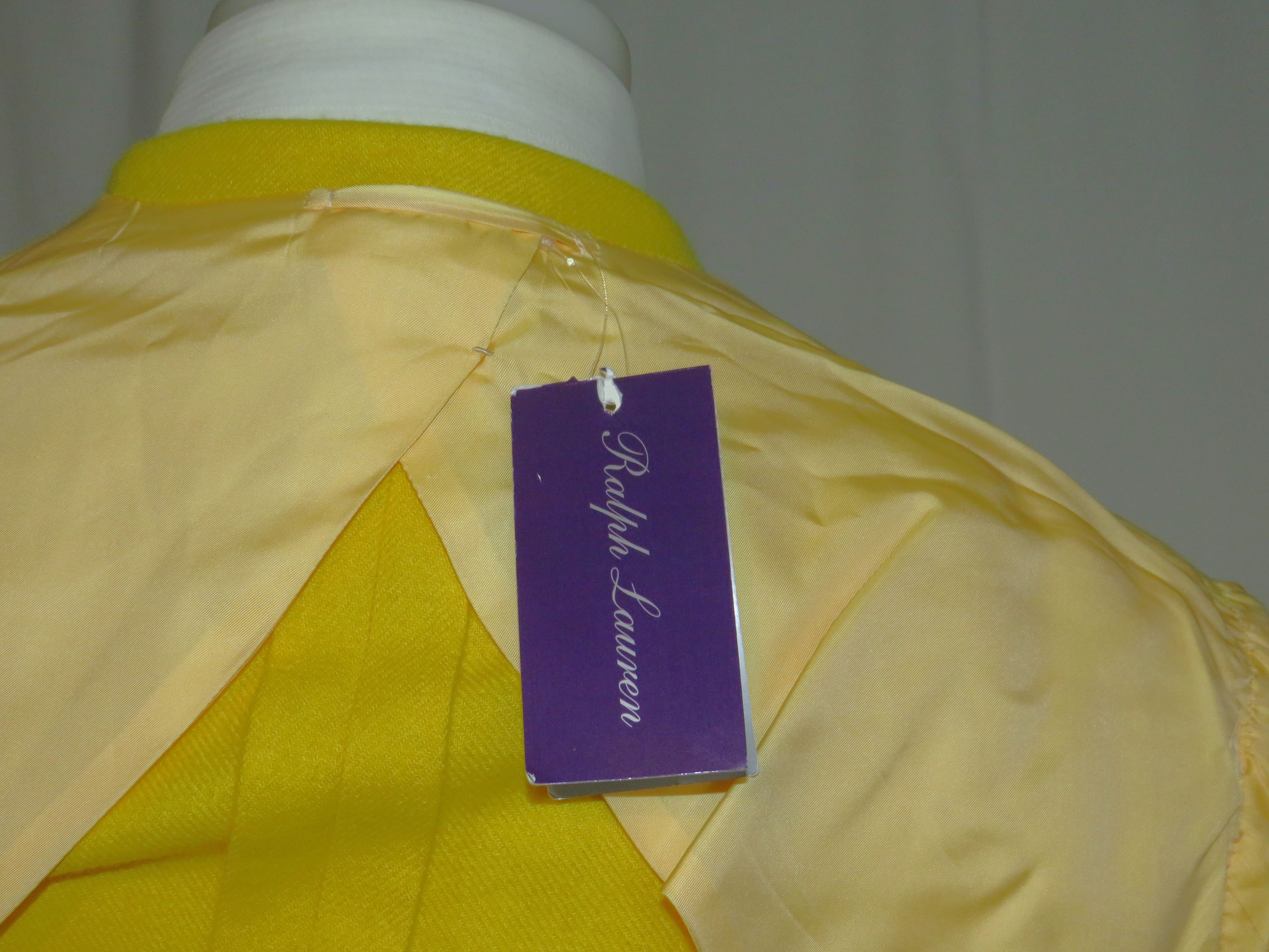 Ralph Lauren Purple Label Handmade Yellow Brushed Cashmere Blazer 40R NWT $5495 Size 40R - 12 Thumbnail
