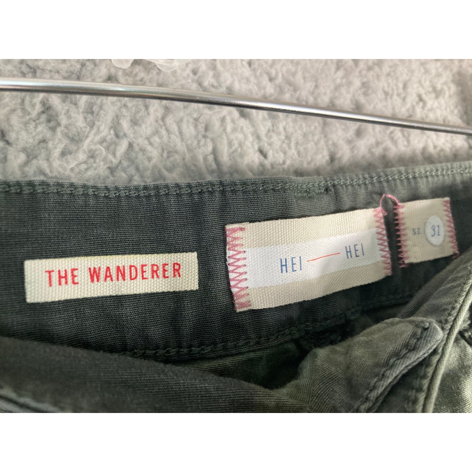 Other Womens Cargo Pants Size 31 Green Comfortable Size 31" - 2 Thumbnail