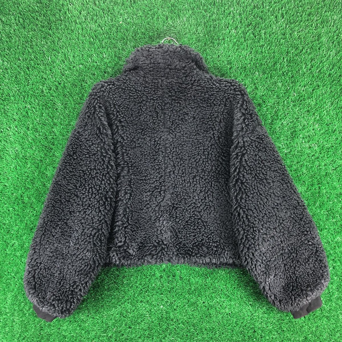 Japanese Brand Cropped Jacket Sherpa Baggy by Murua Size M / US 6-8 / IT 42-44 - 4 Thumbnail
