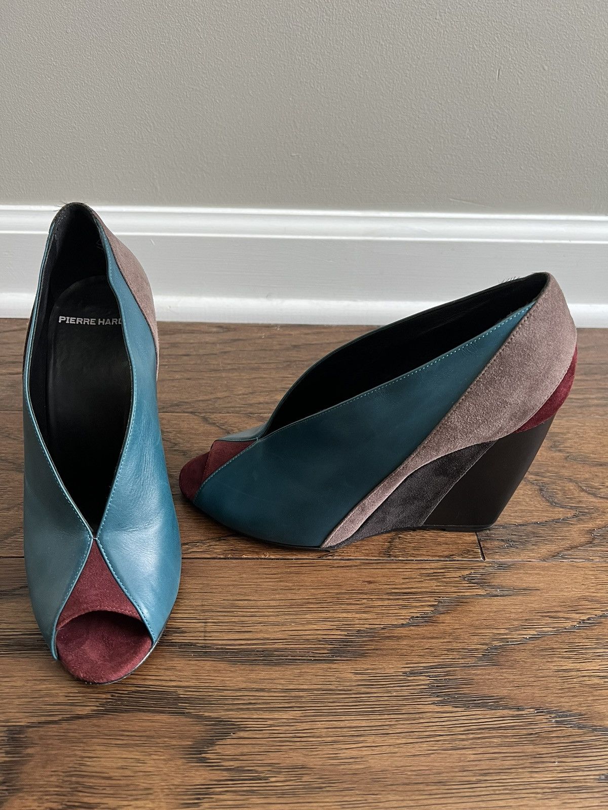 PIERRE HARDY evening multicolor platform shoes