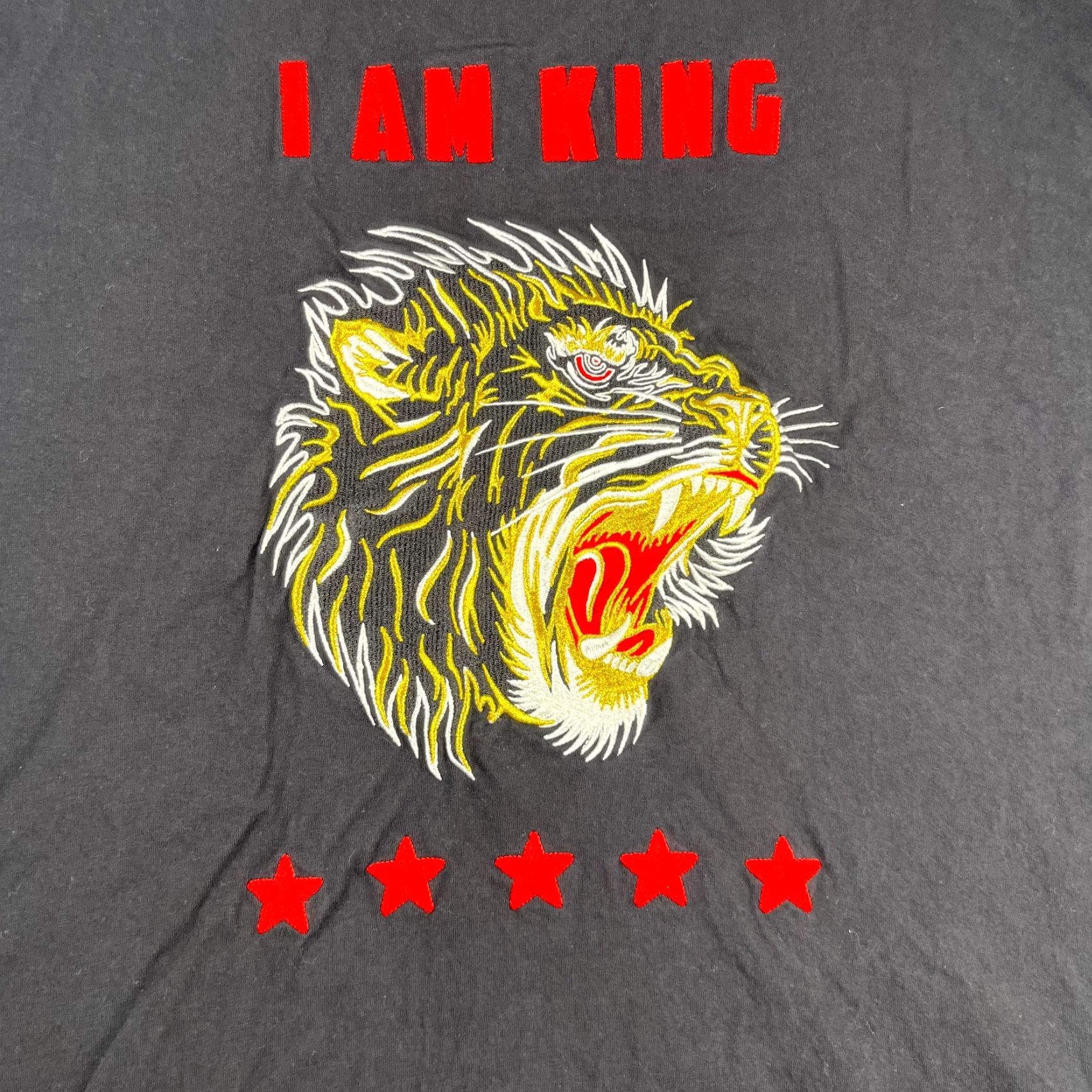 Sean John Sean John I Am King T Shirt 3XL Black Embroidered Lion Classic Casual Mens Shirts Short Sleeve Crew Neck Regular Fit Cotton Size US XXL / EU 58 / 5 - 3 Thumbnail