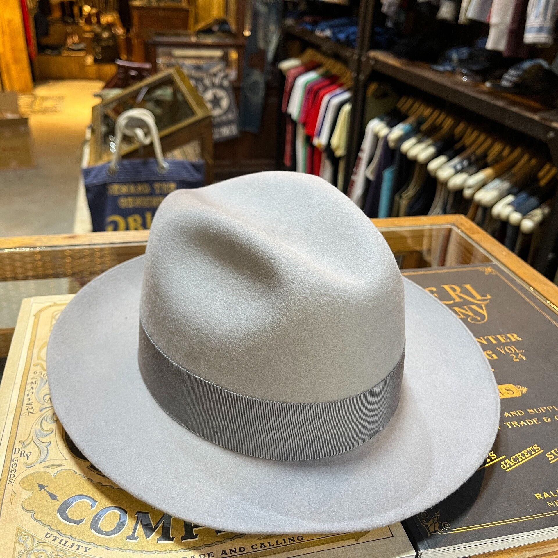 RRL Ralph Lauren gray wool felt fedora hat Size ONE SIZE - 1 Thumbnail