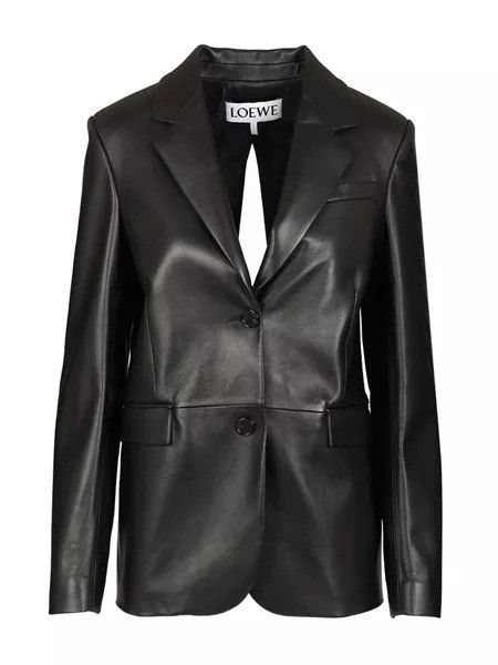 Loewe Loewe Tailored Leather Jacket With Back Opening tag size 38 Women - USA Duties Paid Size S / US 4 / IT 40 - 1 Thumbnail