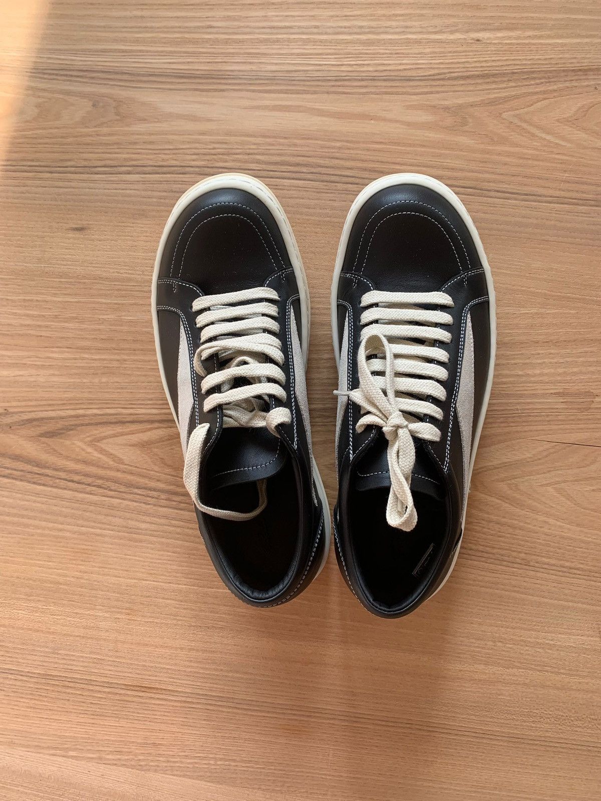 Rick Owens Rick Owens Black Leather Vintage Vans Sz.38 Size US 5.5 / EU 38 - 7 Thumbnail