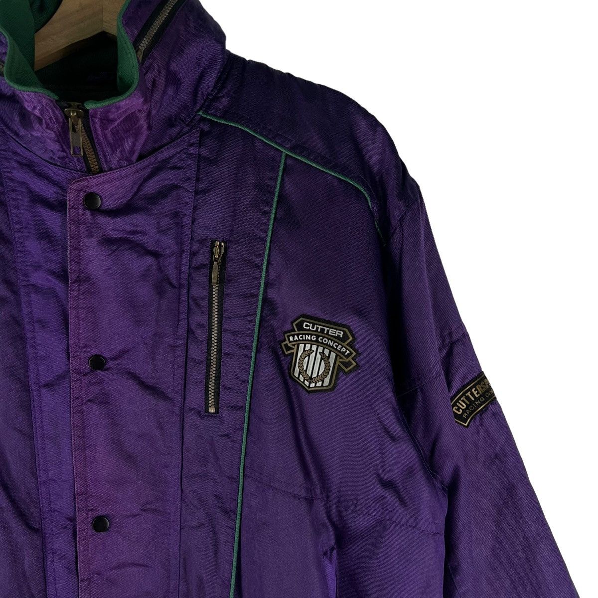 Japanese Brand 🔥Vintage Bomber Jacket Nylon Cutter Sports Racing Concept Size US S / EU 44-46 / 1 - 4 Thumbnail
